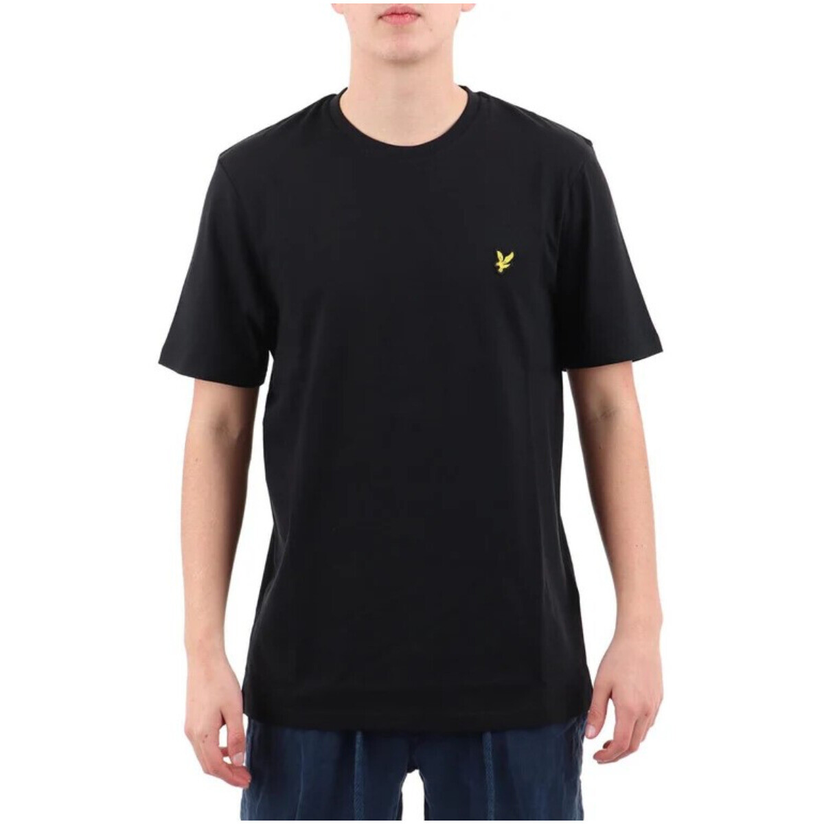 Футболка мужская Lyle & Scott хлопковая однотонная, черный 
Футболка мужская Lyle & Scott хлопковая однотонная, черный