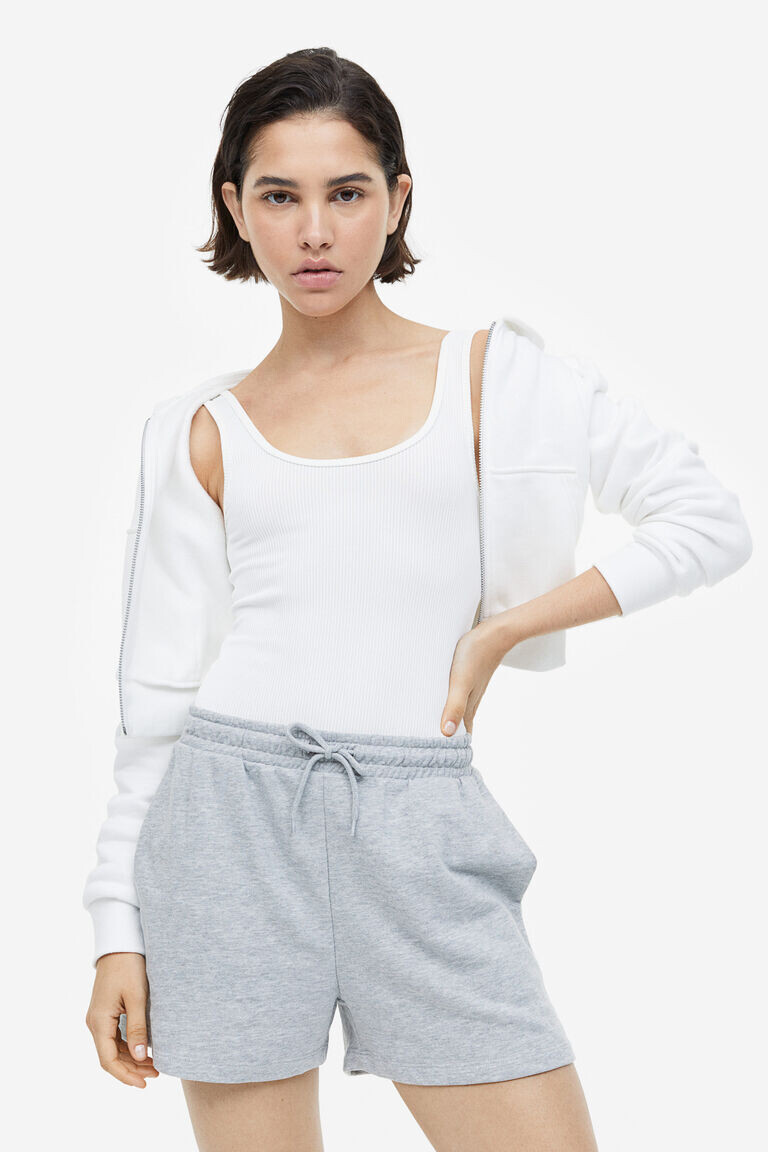 Боди из ребристого джерси H&M, бежевый
Боди из ребристого джерси H&M, бежевый