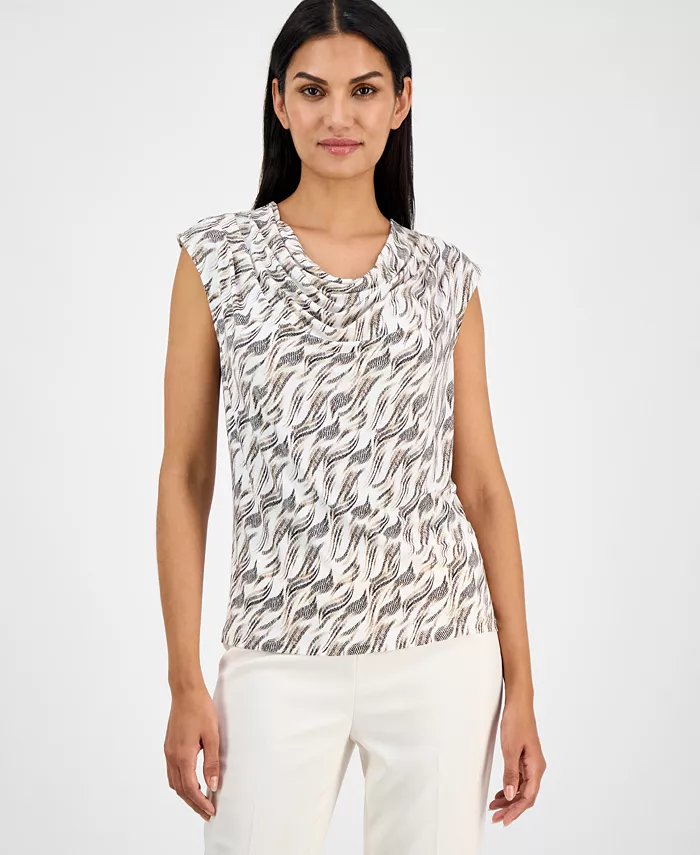 Женский топ с капюшоном и короткими рукавами с принтом Anne Klein, белый
Женский топ с капюшоном и короткими рукавами с принтом Anne Klein, белый