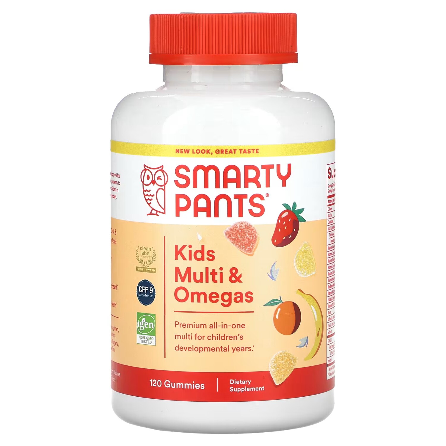 Добавка SmartyPants Kids Multi & Omegas лимон, апельсин, клубника, банан, 120 штук
Добавка SmartyPants Kids Multi & Omegas лимон, апельсин, клубника, банан, 120 штук