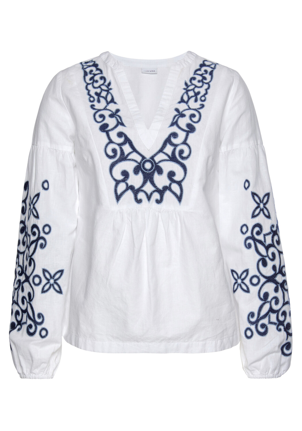 Блуза LASCANA Langarm, белый
Блуза LASCANA Langarm, белый