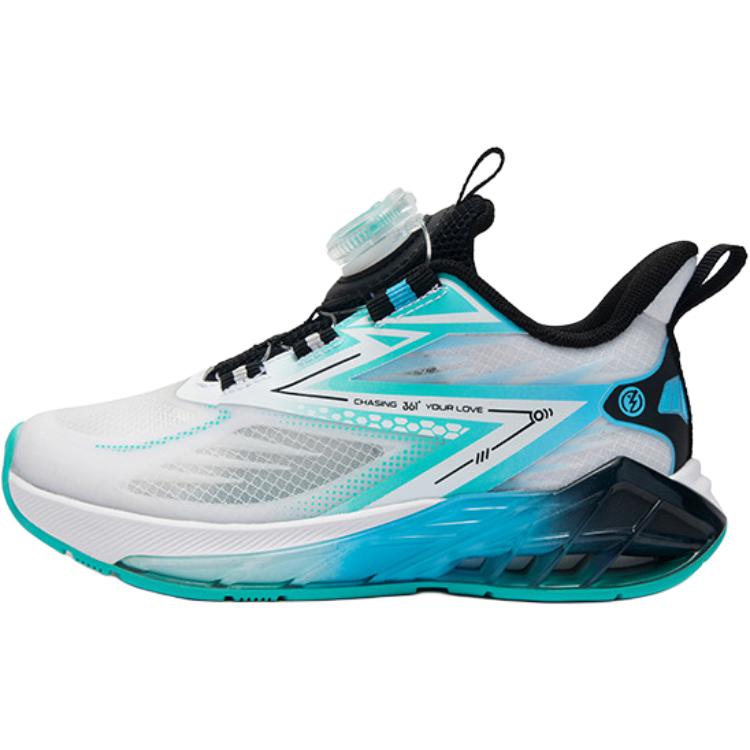 Детские кроссовки с низким верхом, устойчивые к истиранию и скольжению. Для детей от 3 до 7 лет. 361°KIDS, белый/аквамарин/синий/зеленый 
Детские кроссовки с низким верхом, устойчивые к истиранию и скольжению. Для детей от 3 до 7 лет. 361°KIDS, белый/аквамарин/синий/зеленый