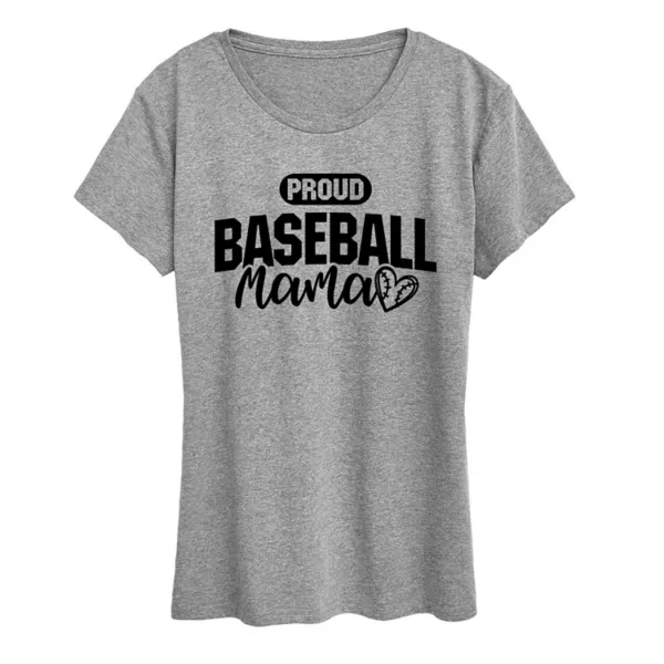 Женская бейсбольная футболка с принтом «Гордая мама» Licensed Character, серый
Женская бейсбольная футболка с принтом «Гордая мама» Licensed Character, серый