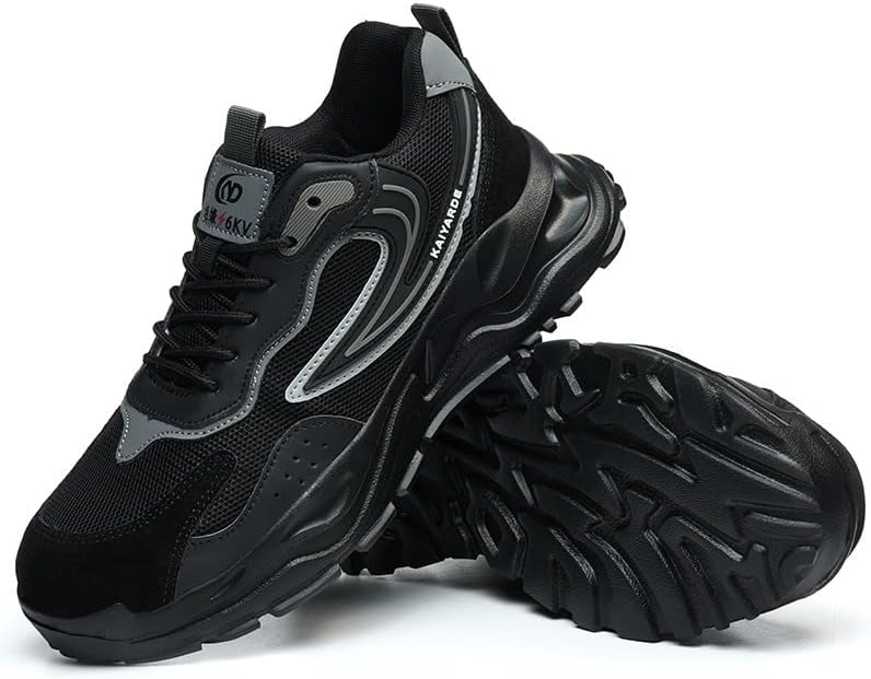 Мужские защитные ботинки с металлическим носком, низкие, проколоустойчивые, утепленные кроссовки из дышащей кожи, промышленного назначения, противоскользящие, K26, черные, размеры США Flowergirr
Мужские защитные ботинки с металлическим носком, низкие, проколоустойчивые, утепленные кроссовки из дышащей кожи, промышленного назначения, противоскользящие, K26, черные, размеры США Flowergirr