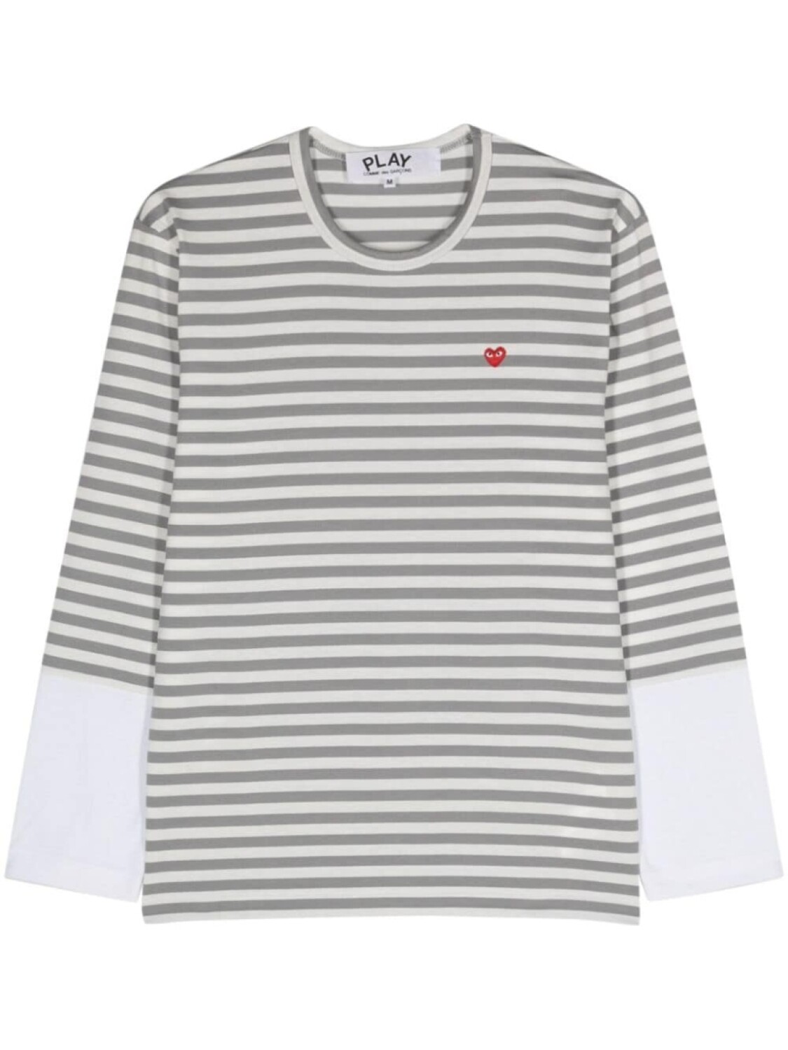 Comme Des Garçons Play полосатая футболка с нашивкой, серый
Comme Des Garçons Play полосатая футболка с нашивкой, серый