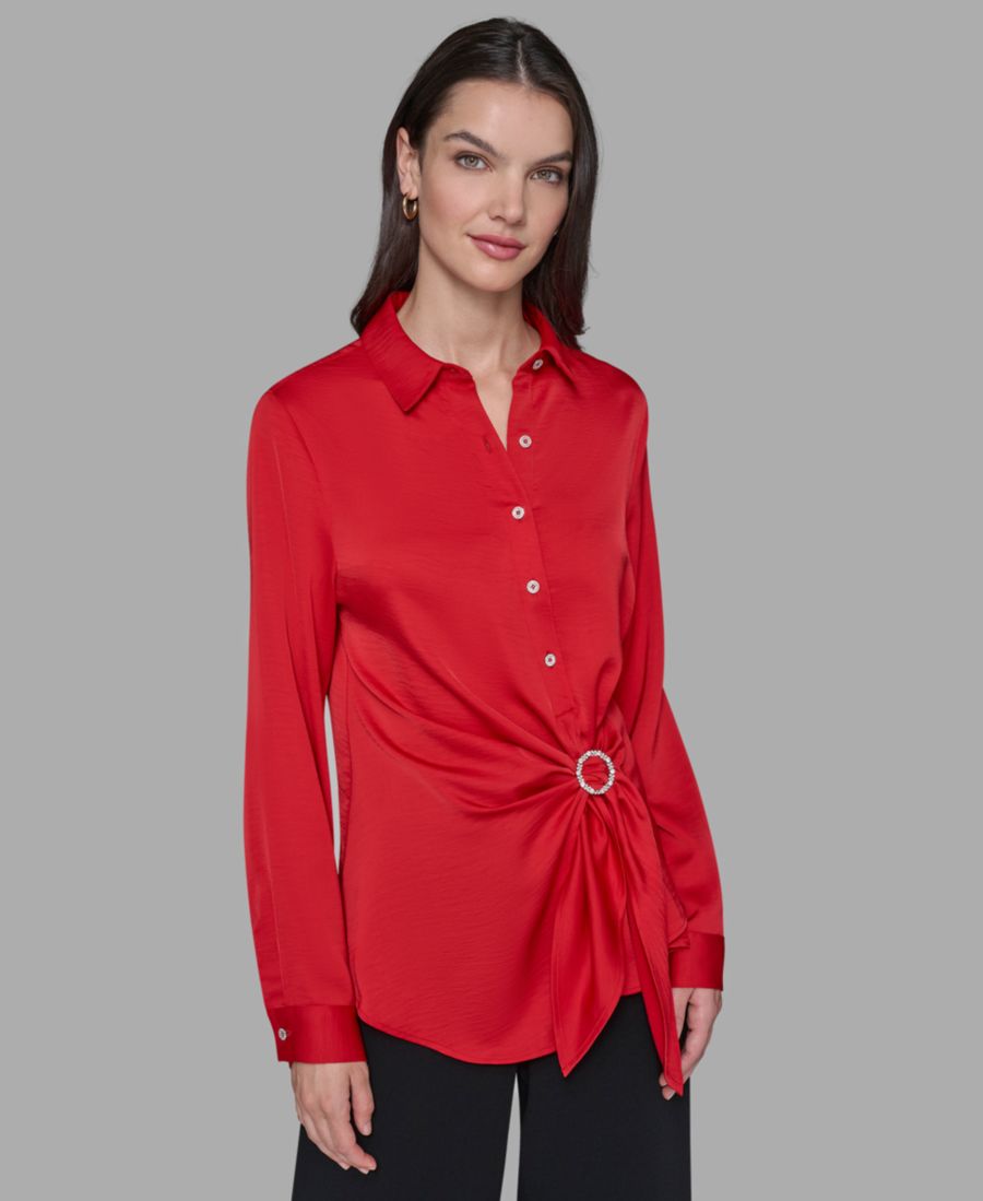 Укороченный асимметричный топ с длинными рукавами KARL LAGERFELD PARIS, Admiral Red
Укороченный асимметричный топ с длинными рукавами KARL LAGERFELD PARIS, Admiral Red