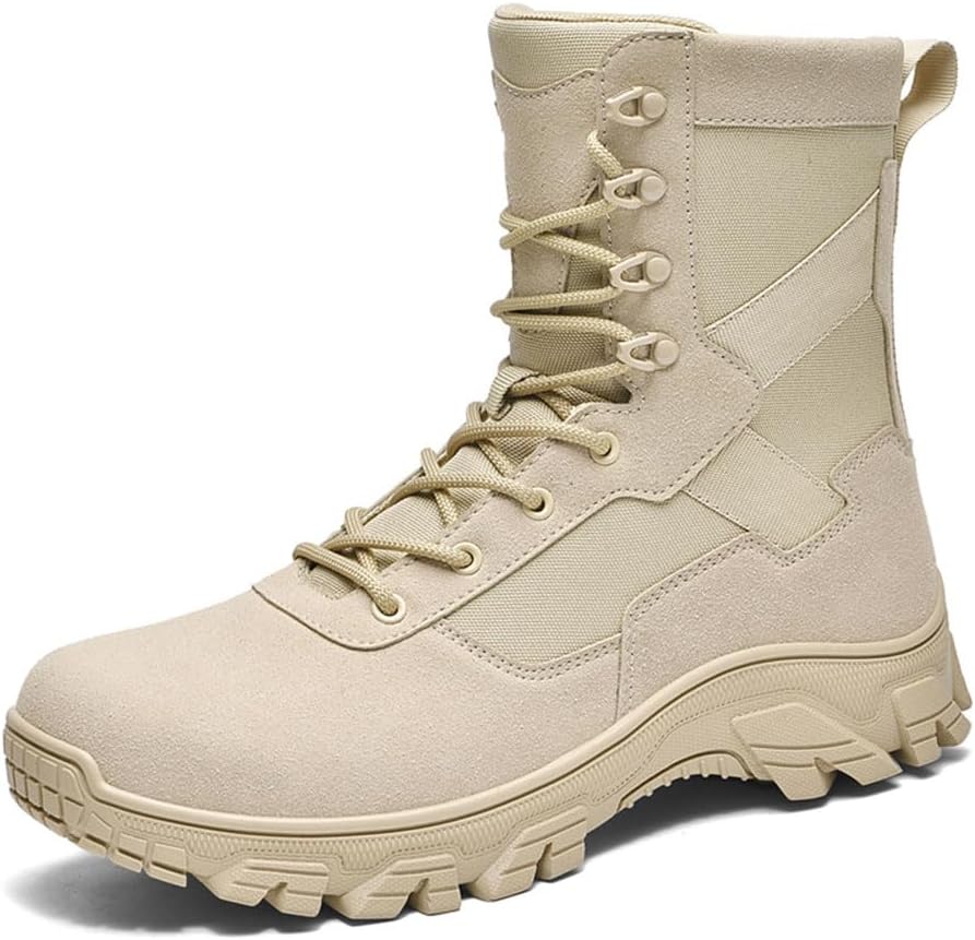 Легкие мужские тактические ботинки для походов Maylrvjv, тренировки на свежем воздухе, полевые боевые учения, военные ботинки, альпинистские ботинки, бежевый
Легкие мужские тактические ботинки для походов Maylrvjv, тренировки на свежем воздухе, полевые боевые учения, военные ботинки, альпинистские ботинки, бежевый