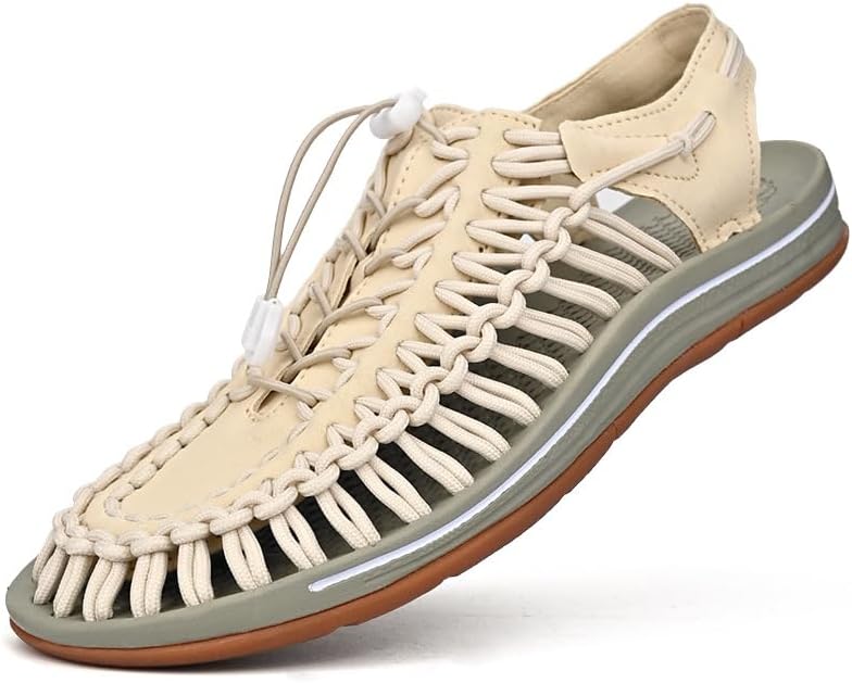 Мужские спортивные сандалии из веревки, рыбацкая обувь, мужские ручные плетеные туфли, удобные и легкие пляжные сандалии из шнура Proptmina, бежевый
Мужские спортивные сандалии из веревки, рыбацкая обувь, мужские ручные плетеные туфли, удобные и легкие пляжные сандалии из шнура Proptmina, бежевый