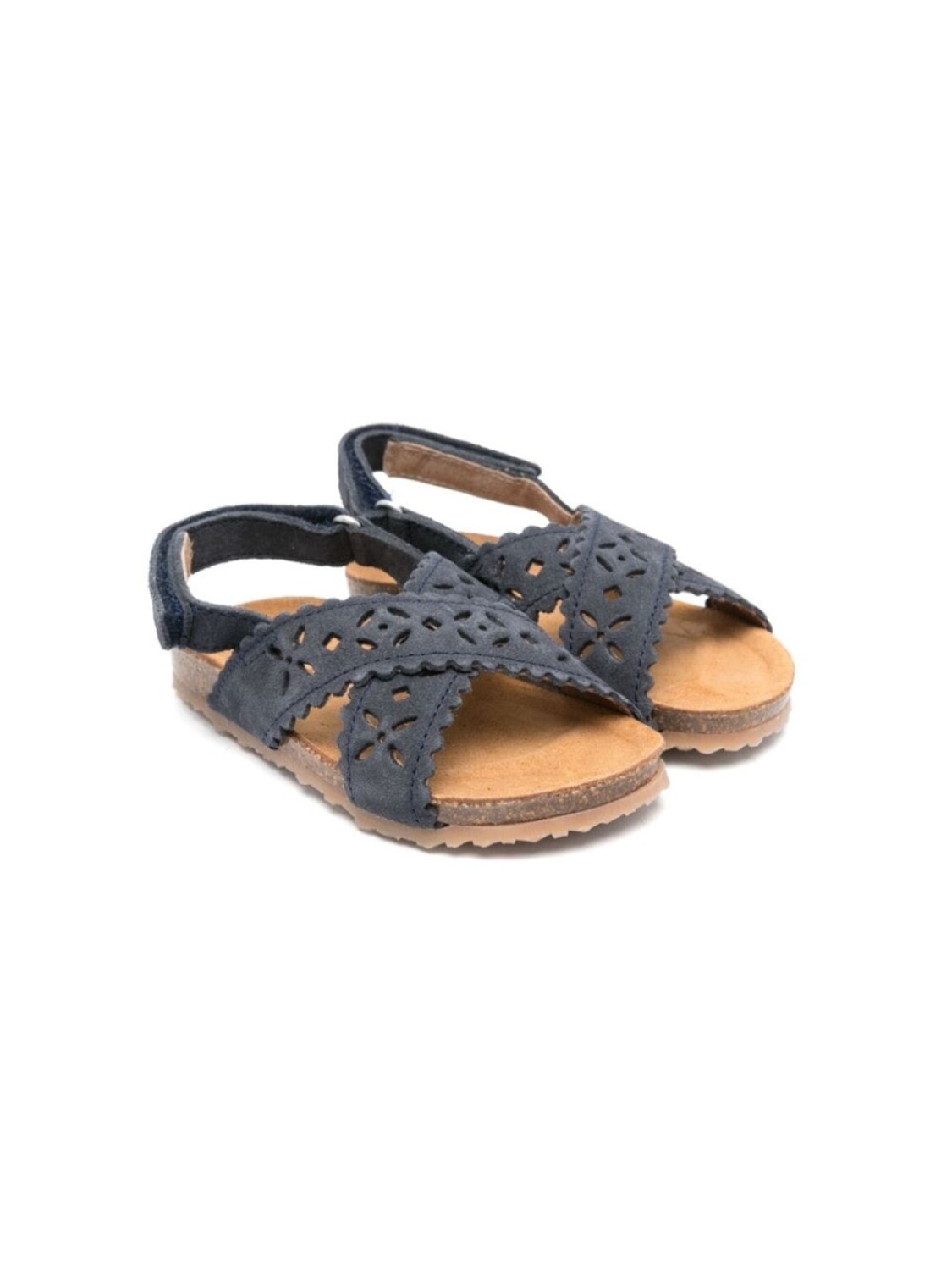 Pèpè замшевые сандалии с вырезами, синий 
Pèpè замшевые сандалии с вырезами, синий