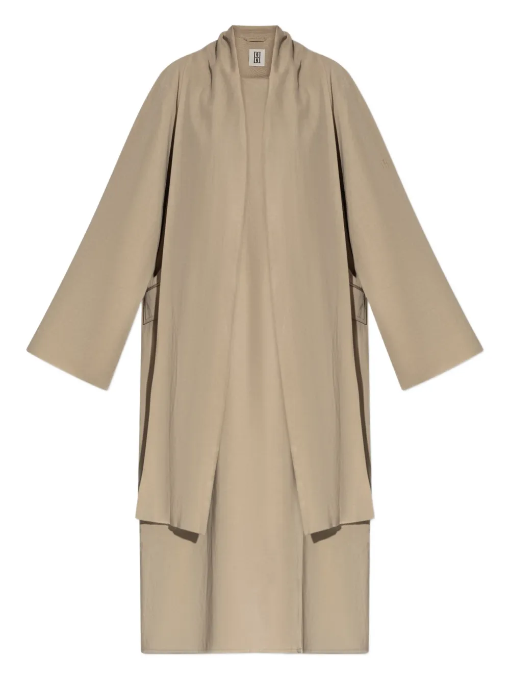 Пальто без застежки с драпировкой BY MALENE BIRGER, нейтральный 
Пальто без застежки с драпировкой BY MALENE BIRGER, нейтральный