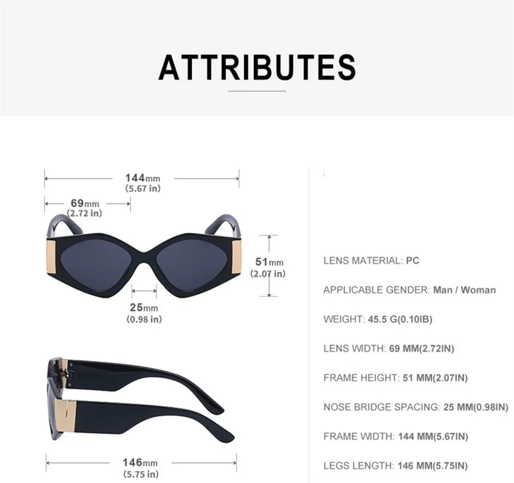 Винтажные солнцезащитные очки «кошачий глаз» для женщин, ретро-очки в стиле «кошачий глаз», модные многоугольные солнцезащитные очки TYUVIVO, C6 Beige Brown
Винтажные солнцезащитные очки «кошачий глаз» для женщин, ретро-очки в стиле «кошачий глаз», модные многоугольные солнцезащитные очки TYUVIVO, C6 Beige Brown