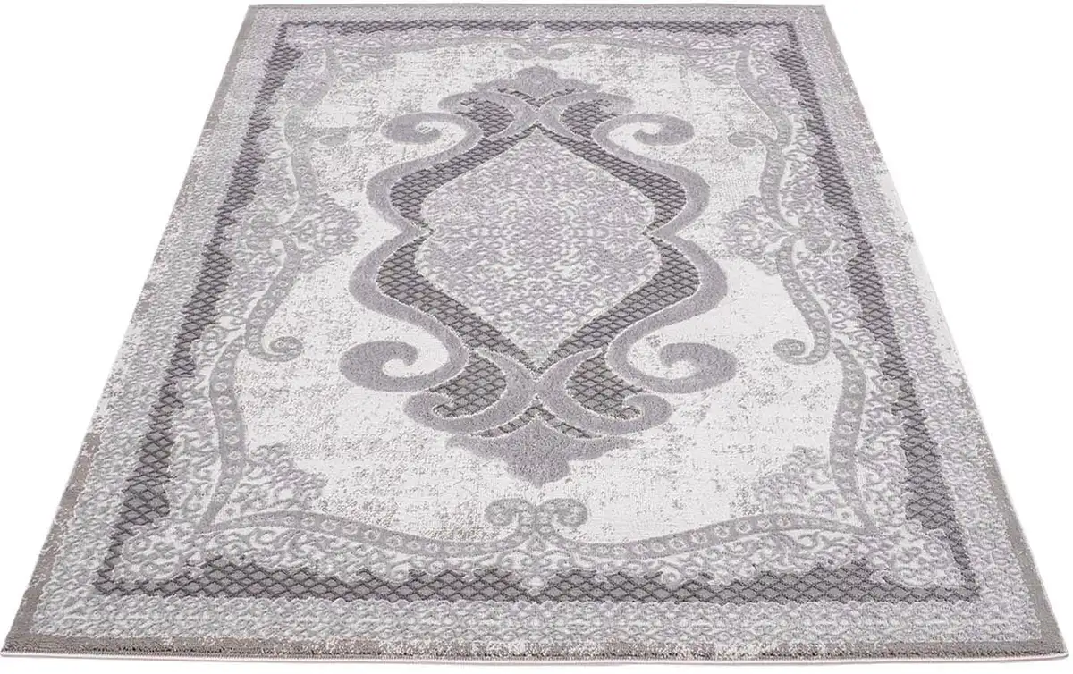 Ковер Carpet City "Platinum 7741", прямоугольный, короткий ворс, орнамент, блестящий благодаря полиэстеру 80х150 см, серый
Ковер Carpet City "Platinum 7741", прямоугольный, короткий ворс, орнамент, блестящий благодаря полиэстеру 80х150 см, серый