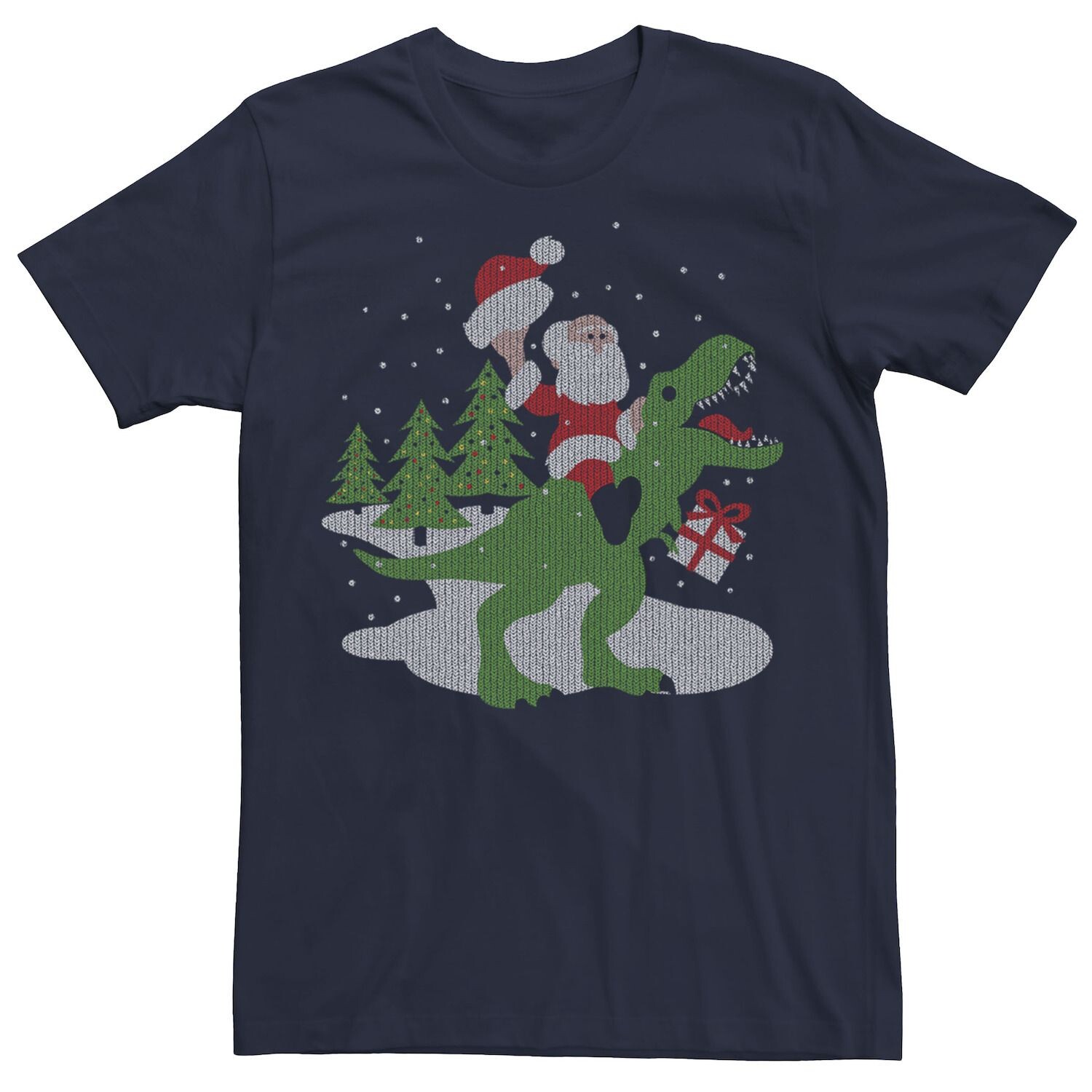 Мужская трикотажная футболка Santa Riding T-Rex Licensed Character
Мужская трикотажная футболка Santa Riding T-Rex Licensed Character