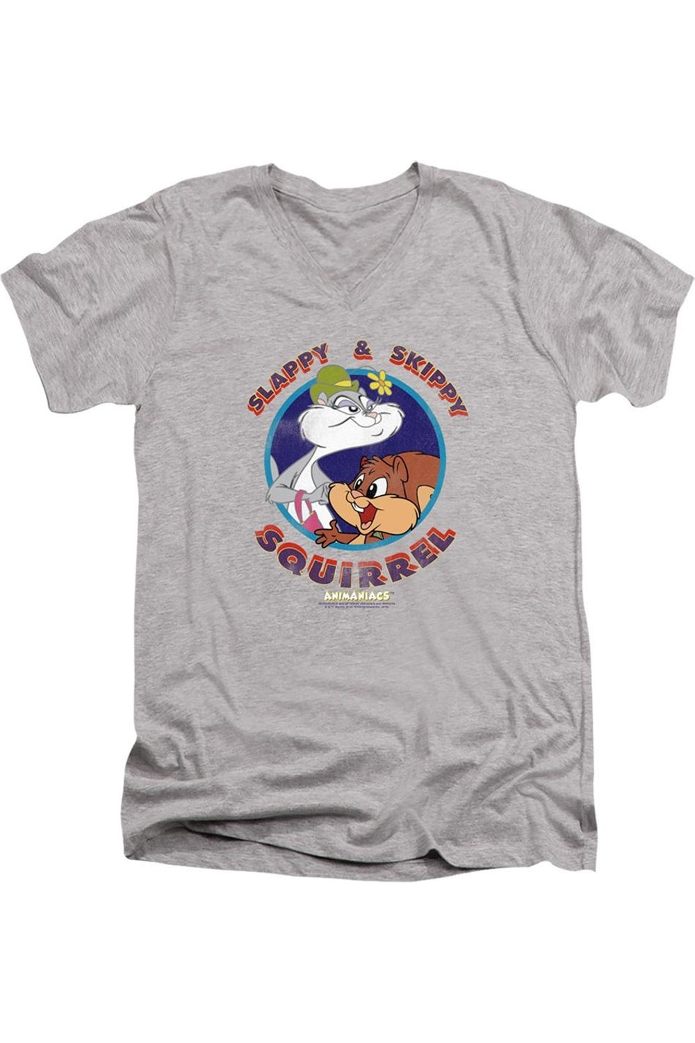 Футболка / футболка из хлопка премиум-класса с коротким рукавом и V-образным вырезом для взрослых с героями мультфильмов «Аниманьяки Слэппи и Скиппи Белочка» Gildan
Футболка / футболка из хлопка премиум-класса с коротким рукавом и V-образным вырезом для взрослых с героями мультфильмов «Аниманьяки Слэппи и Скиппи Белочка» Gildan