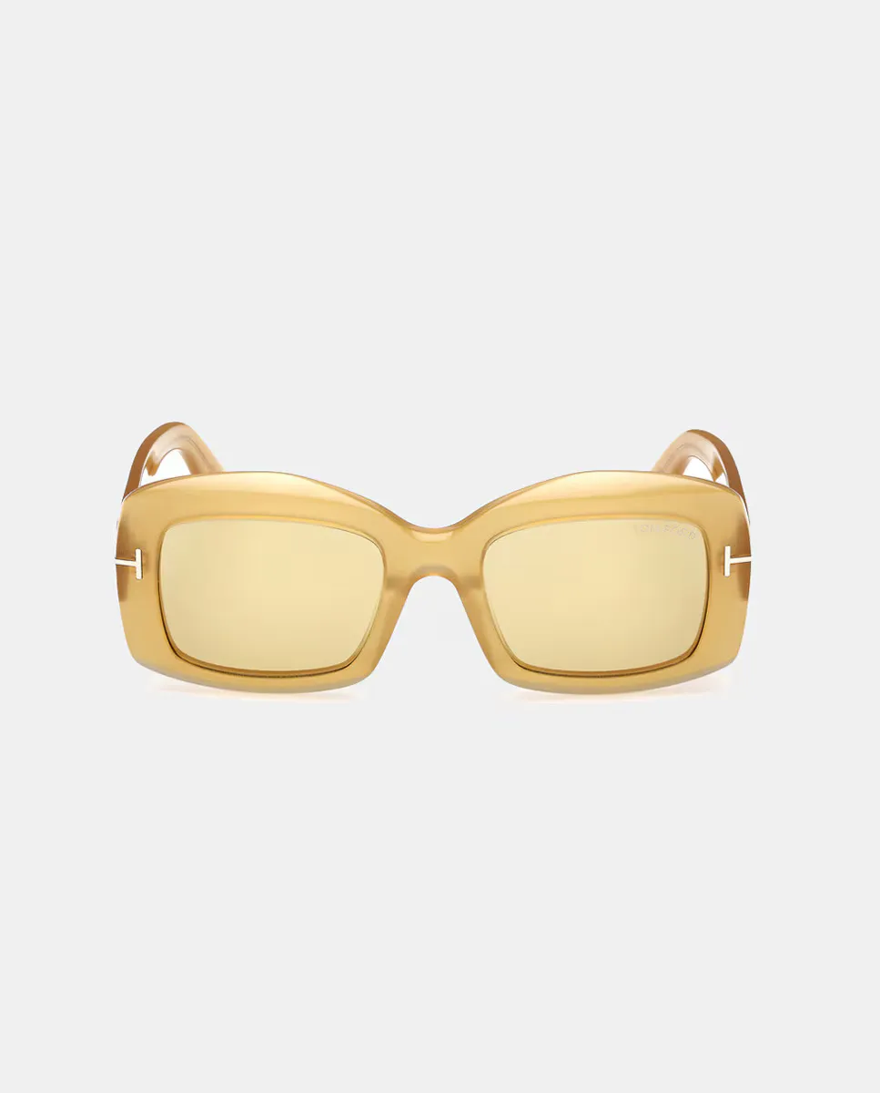 Женские прямоугольные солнцезащитные очки из ацетата Tom Ford, желтый
Женские прямоугольные солнцезащитные очки из ацетата Tom Ford, желтый