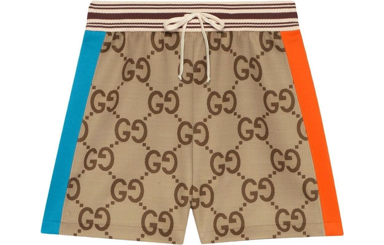 Шорты женские Gucci GG-motif, бежевый 
Шорты женские Gucci GG-motif, бежевый