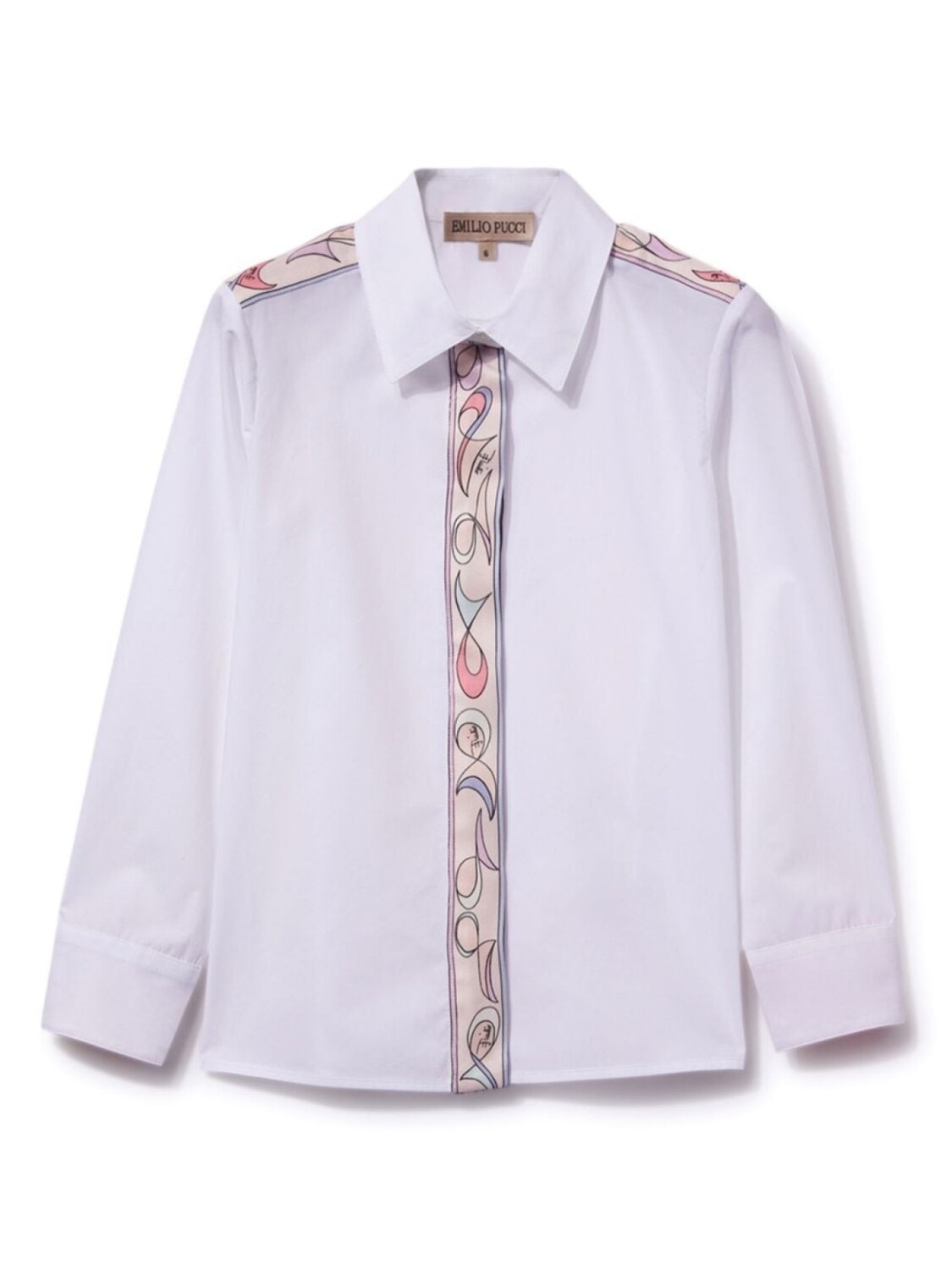 PUCCI Junior рубашка с контрастной отделкой, белый
PUCCI Junior рубашка с контрастной отделкой, белый