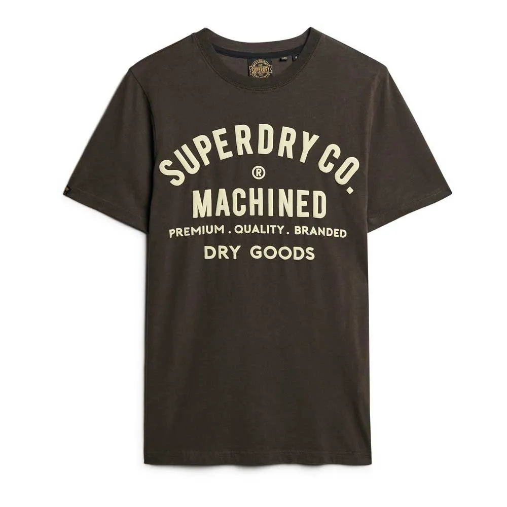 Футболка Superdry Machined Goods Workwear, коричневый 
Футболка Superdry Machined Goods Workwear, коричневый