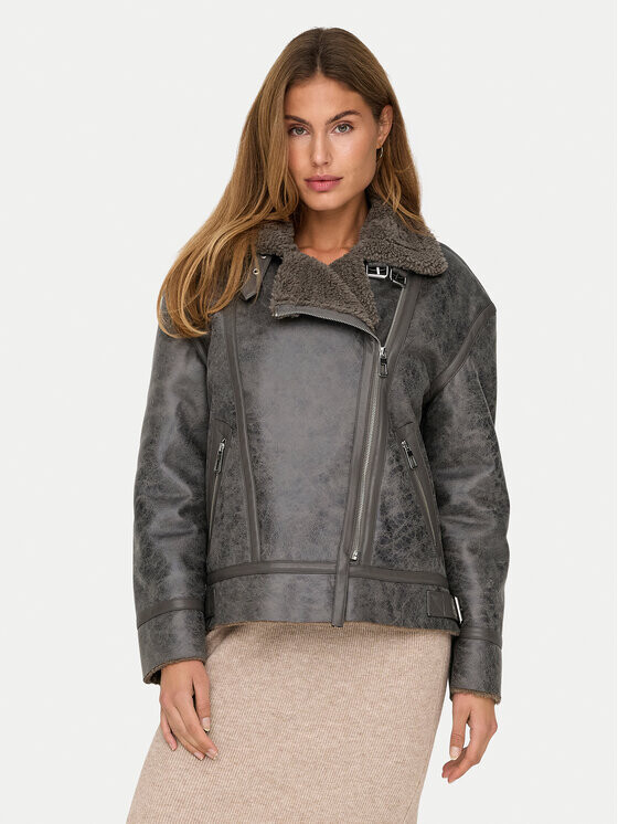 Куртка из искусственной кожи, стандартного кроя Only, коричневый
Куртка из искусственной кожи, стандартного кроя Only, коричневый