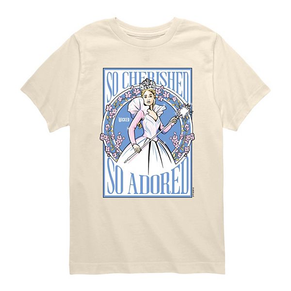 Футболка с принтом Boys 8-20 Wicked for Good Glinda So Cherished So Adored Licensed Character, Cream
Футболка с принтом Boys 8-20 Wicked for Good Glinda So Cherished So Adored Licensed Character, Cream