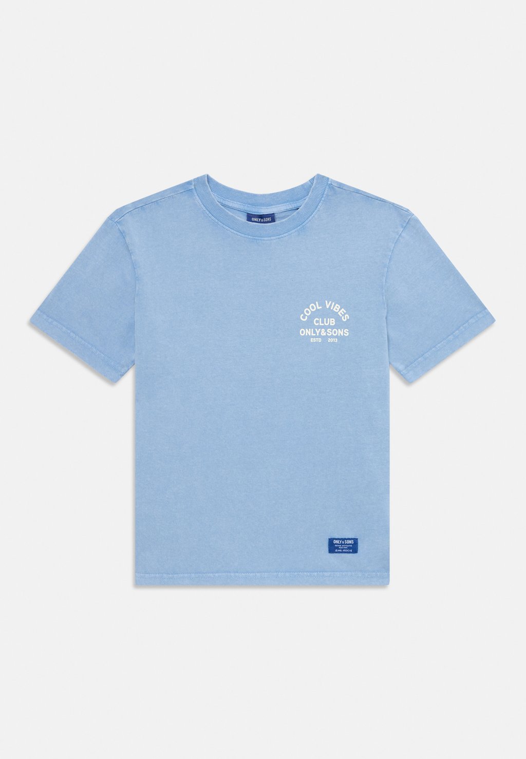 Футболка с принтом OSJMILANE LIFE O NECK ONLY & SONS junior, светло-голубой 
Футболка с принтом OSJMILANE LIFE O NECK ONLY & SONS junior, светло-голубой