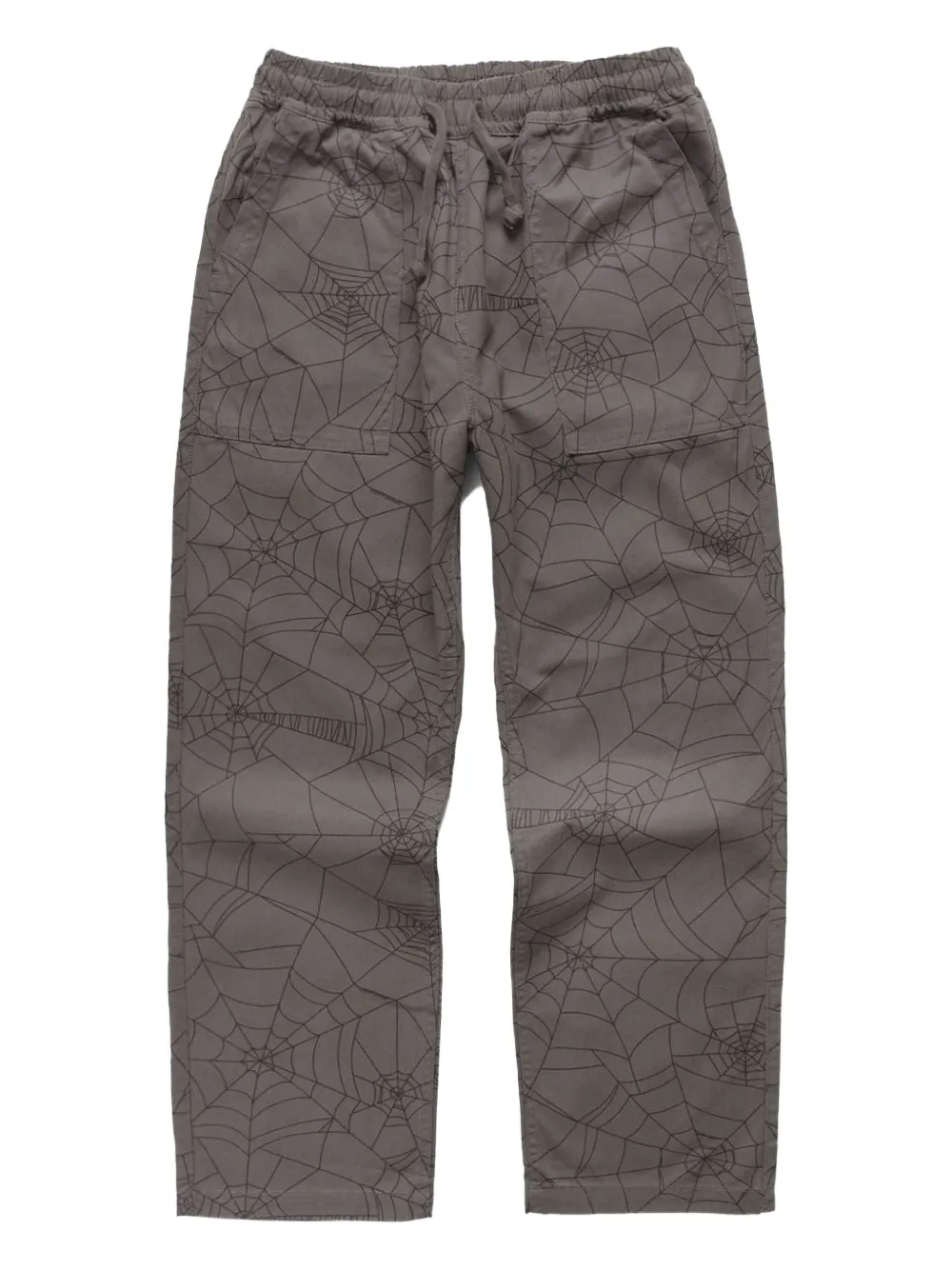 Брюки с паутинным узором и завязками Service Works, серый 
Брюки с паутинным узором и завязками Service Works, серый