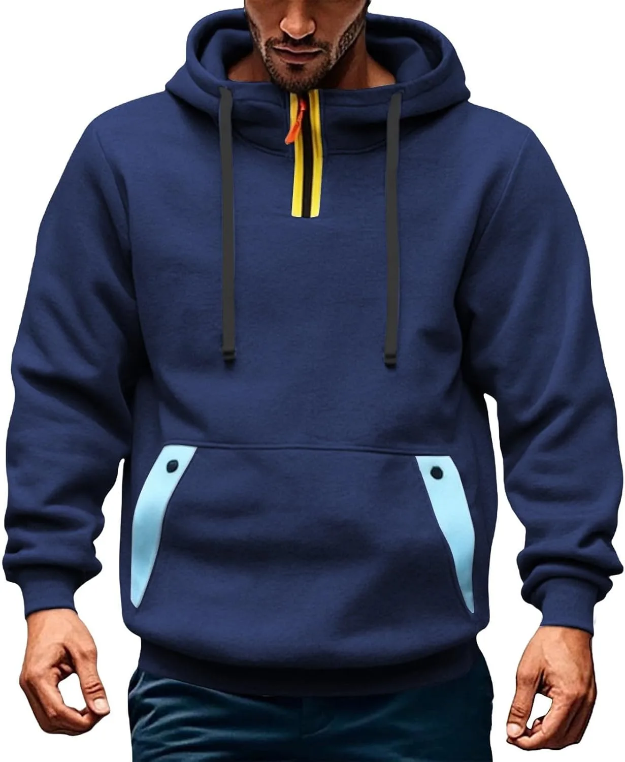 Wankang мужская худи с капюшоном и молнией на четверть, цветной блок
Wankang мужская худи с капюшоном и молнией на четверть, цветной блок