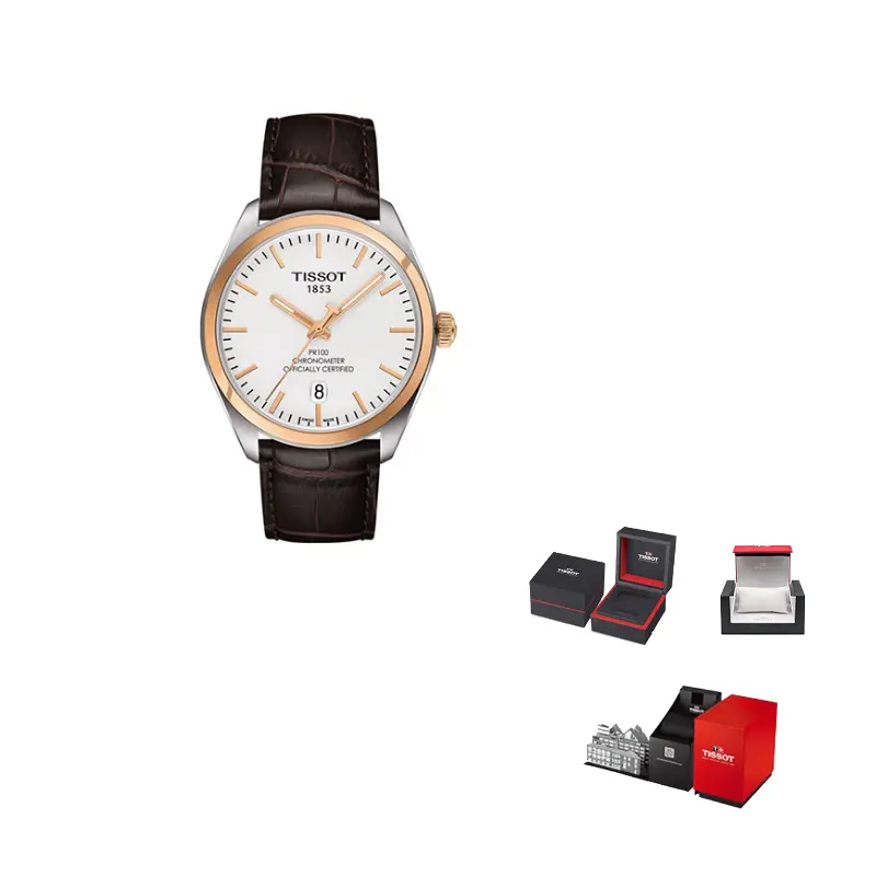 TISSOT Часы PR100 Collection Quartz Movement Men's Watch Watch 39mm White Dial Stainless Steel Case Leather Strap, White Dial 
TISSOT Часы PR100 Collection Quartz Movement Men's Watch Watch 39mm White Dial Stainless Steel Case Leather Strap, White Dial