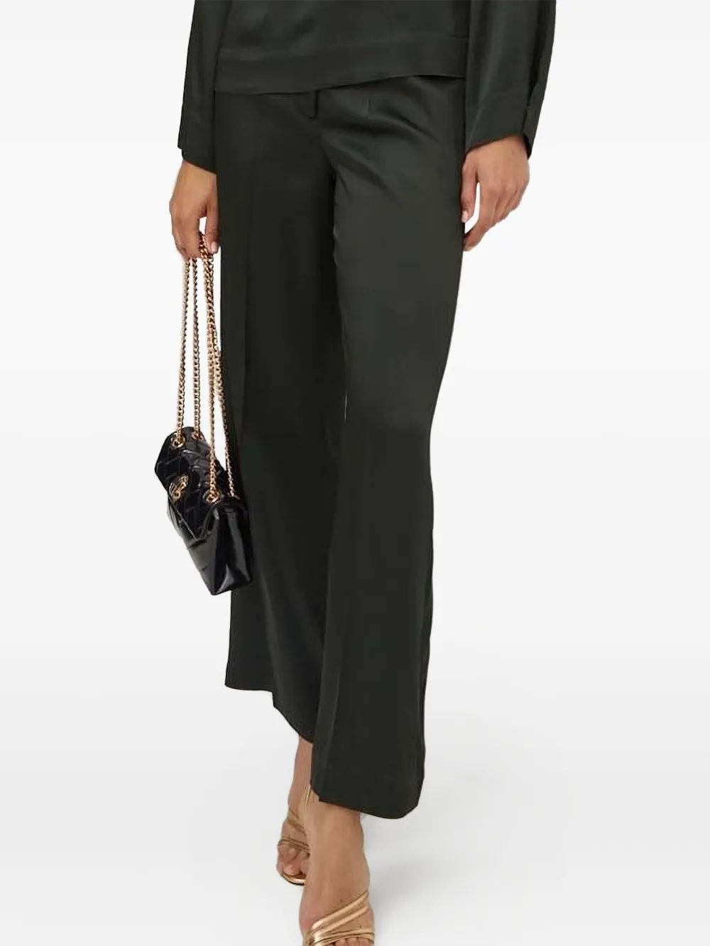 Брюки с завышенной талией и складками Liviana Conti, черный
Брюки с завышенной талией и складками Liviana Conti, черный