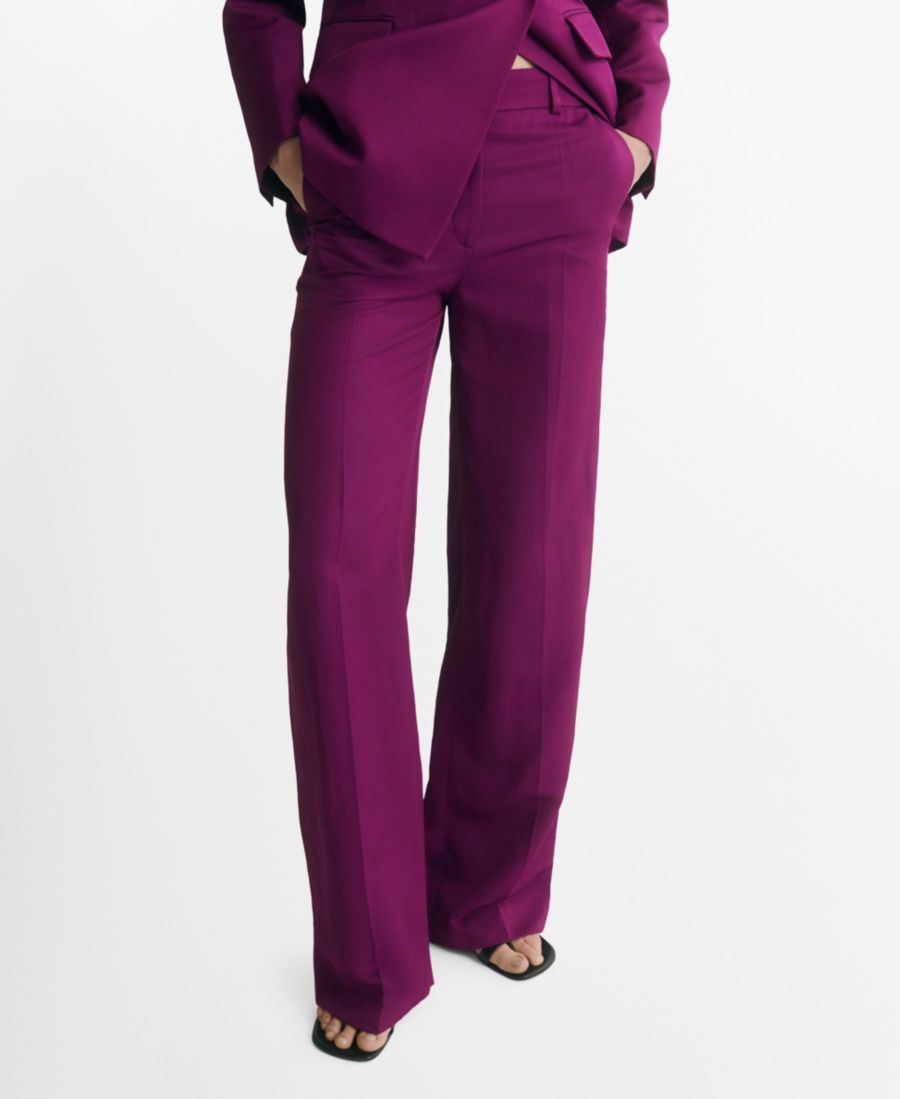 Женские брюки прямого кроя MANGO, Fuchsia
Женские брюки прямого кроя MANGO, Fuchsia