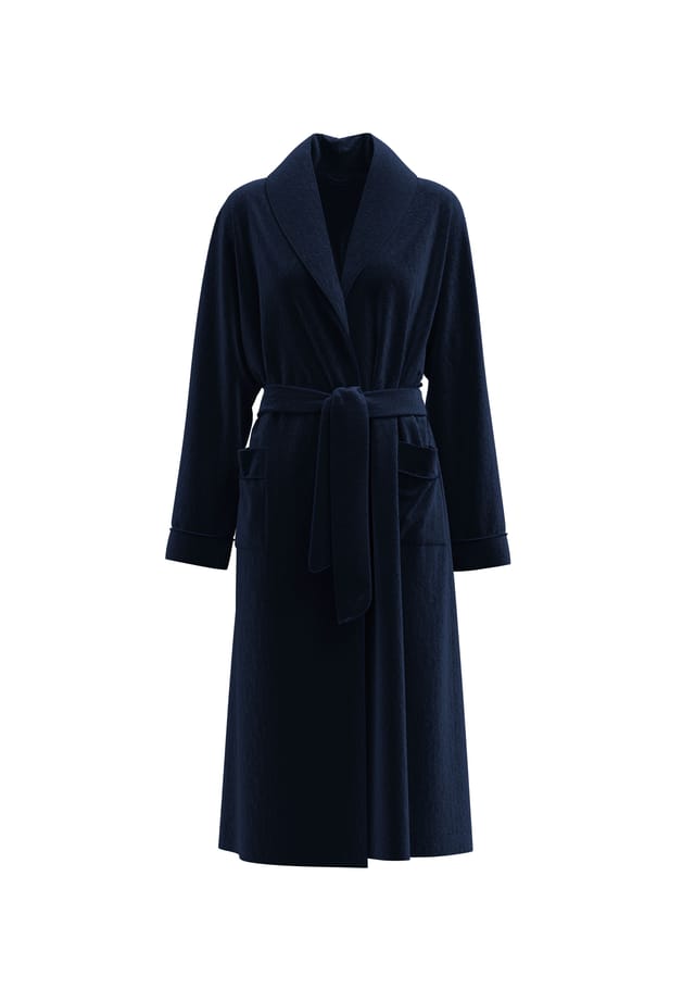Махровый халат с воротником-шалью 120 см уютный душ Calida, синий
Махровый халат с воротником-шалью 120 см уютный душ Calida, синий