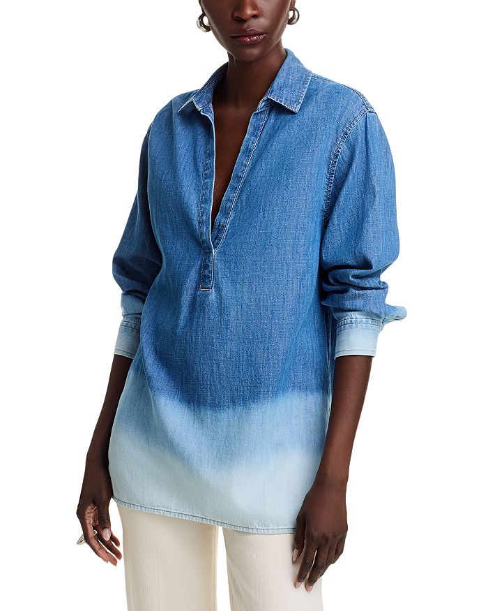 Белая джинсовая блуза - эксклюзив Kobi Halperin, синий
Белая джинсовая блуза - эксклюзив Kobi Halperin, синий