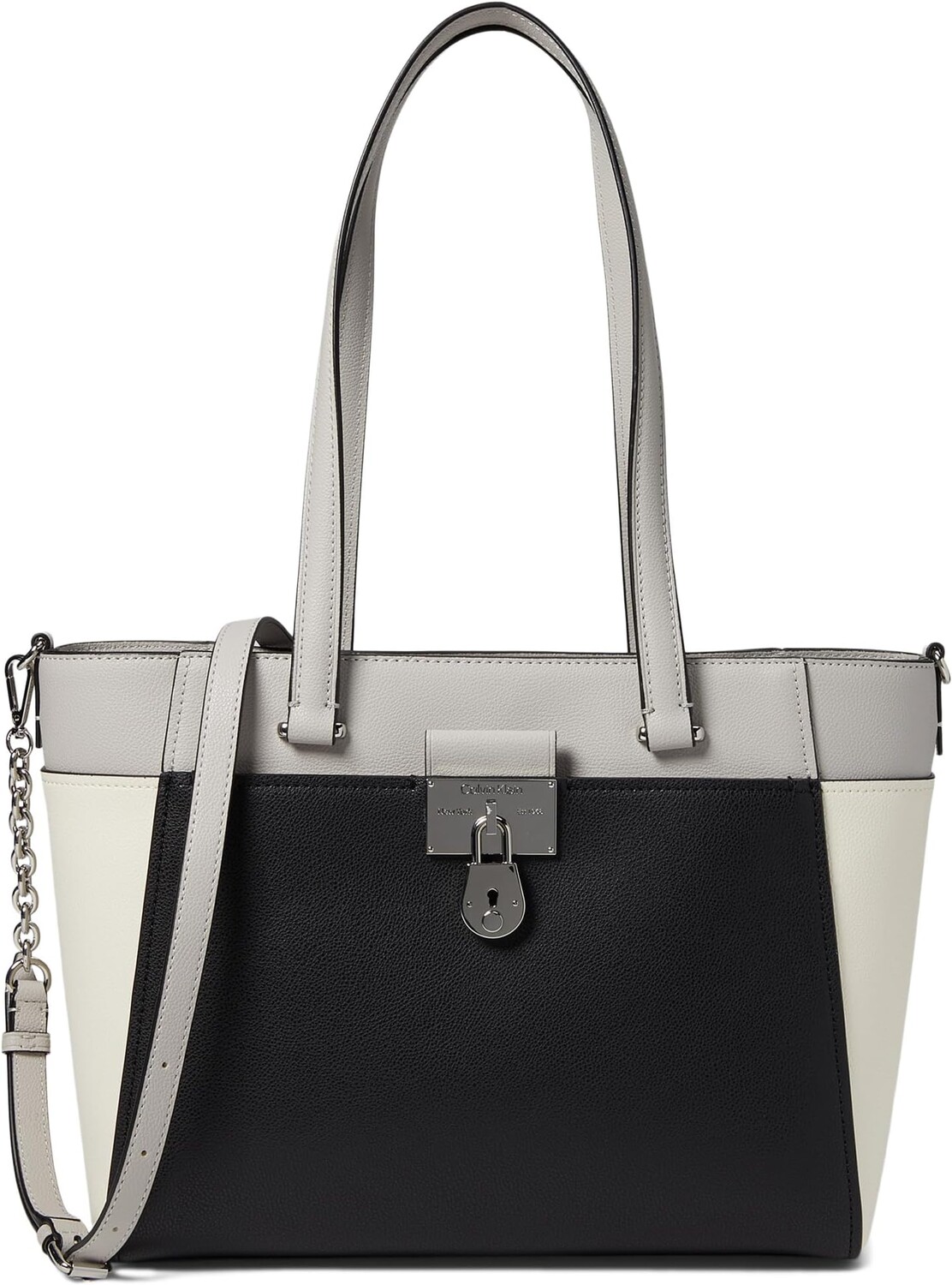 Сумка-тоут Calvin Klein Camille Tailored Tote, цвет Black/White/Dove, Белый, Сумка-тоут Calvin Klein Camille Tailored Tote, цвет Black/White/Dove 
Сумка-тоут Calvin Klein Camille Tailored Tote, цвет Black/White/Dove, Белый, Сумка-тоут Calvin Klein Camille Tailored Tote, цвет Black/White/Dove