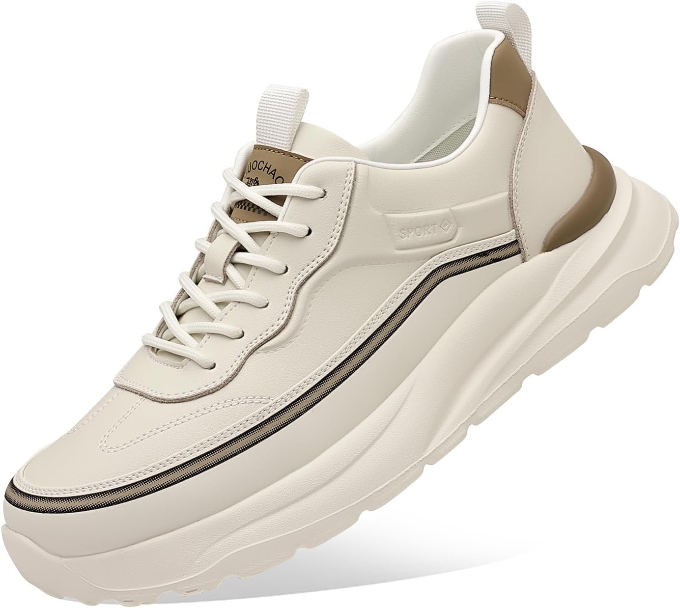 Мужские кожаные кроссовки на шнуровке, повседневные, легкие, с комфортной низкой подошвой, мягкой стелькой, для ходьбы, модные теннисные и беговые спортивные туфли Meixi Mobile, белый
Мужские кожаные кроссовки на шнуровке, повседневные, легкие, с комфортной низкой подошвой, мягкой стелькой, для ходьбы, модные теннисные и беговые спортивные туфли Meixi Mobile, белый