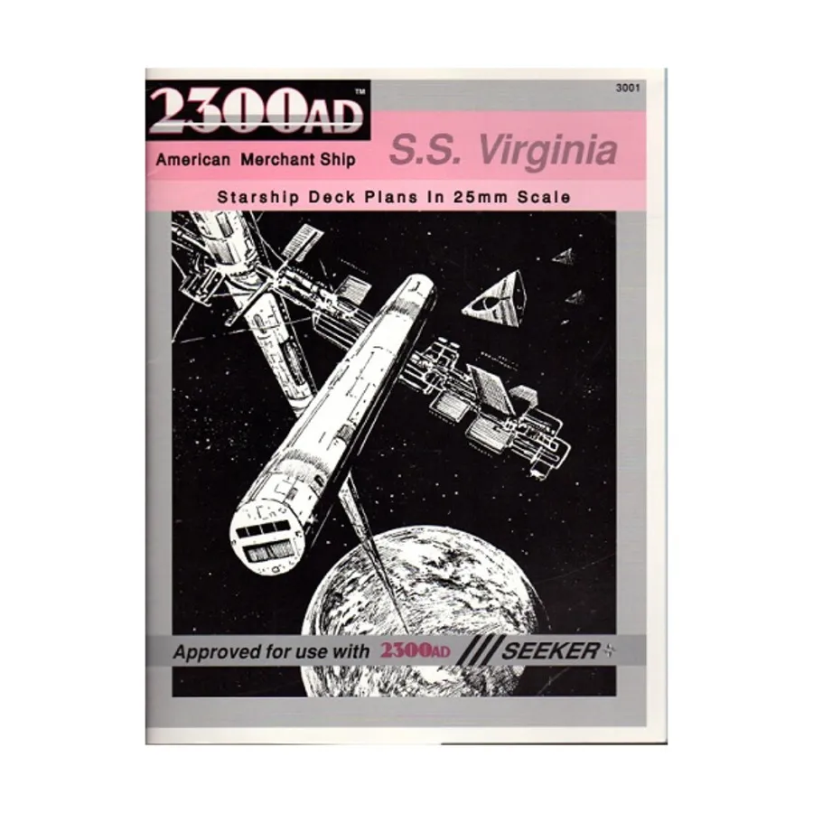 Starship Deck Plans - S.S. Virginia, 2300AD (Seeker Games Systems), мягкая обложка
Starship Deck Plans - S.S. Virginia, 2300AD (Seeker Games Systems), мягкая обложка