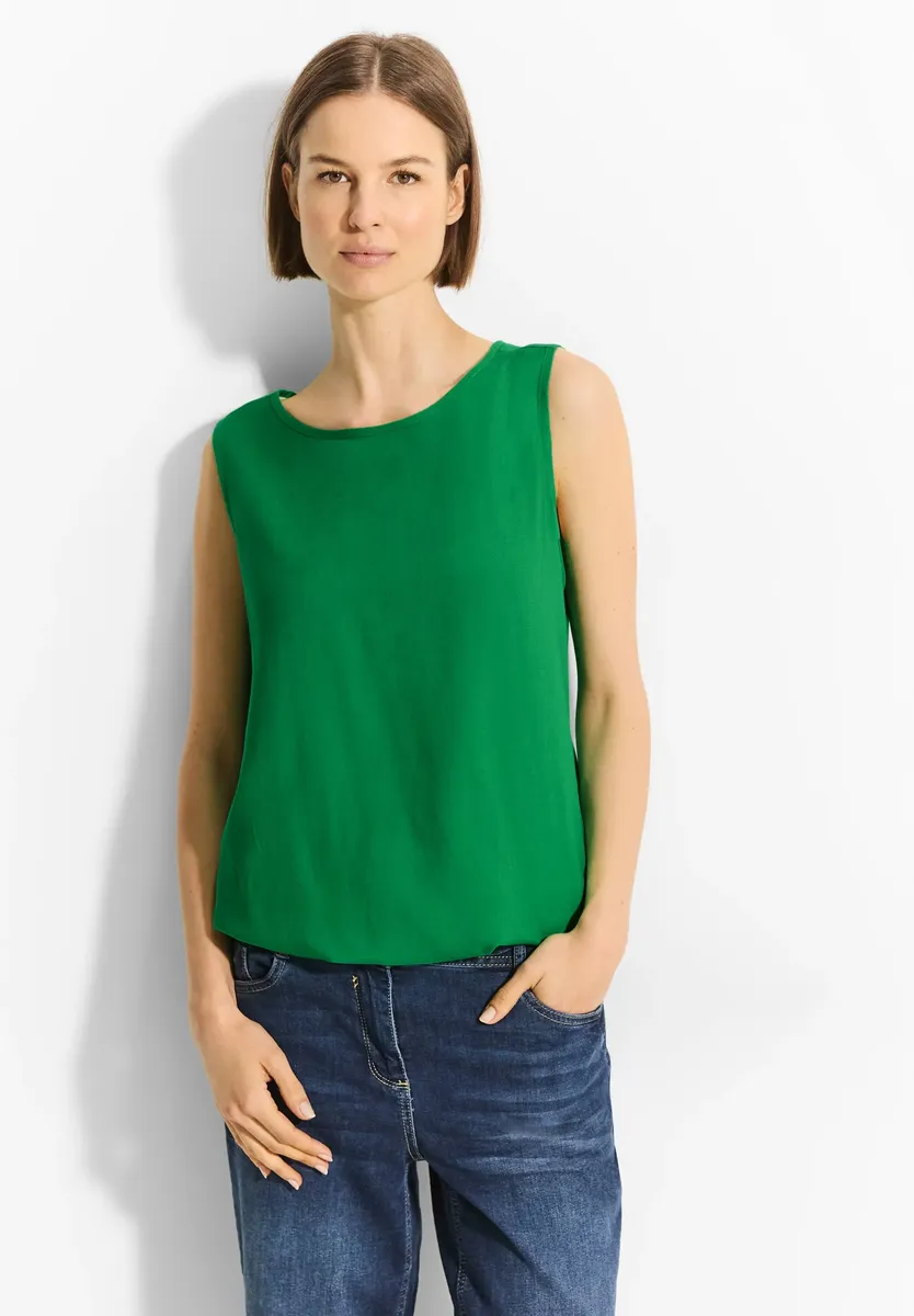 Топ-блузка Cecil, выполненная из мягкой вискозы, зеленый 
Топ-блузка Cecil, выполненная из мягкой вискозы, зеленый