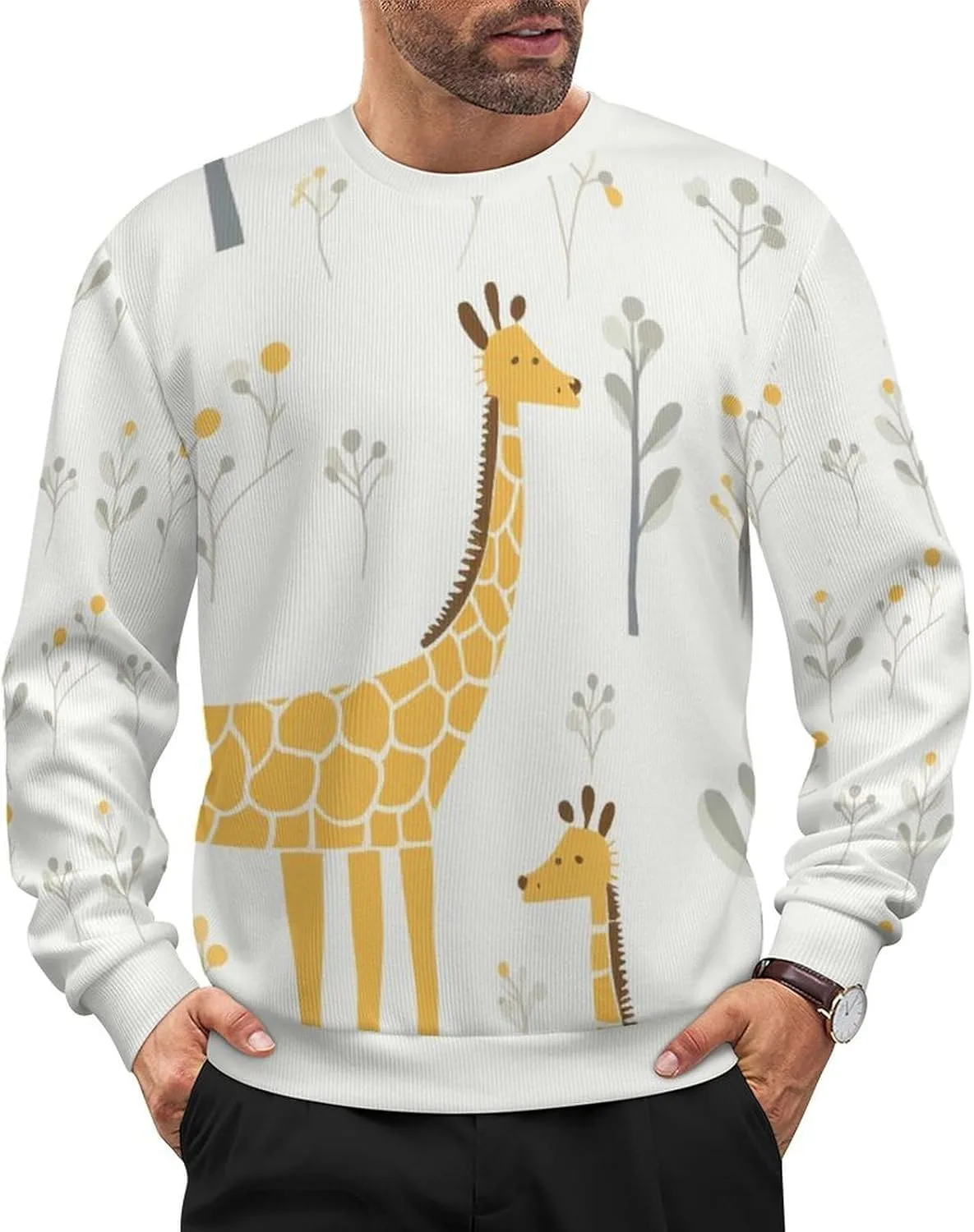 Мужской оверсайз свитер с цветочным принтом HLSDFRES
Мужской оверсайз свитер с цветочным принтом HLSDFRES