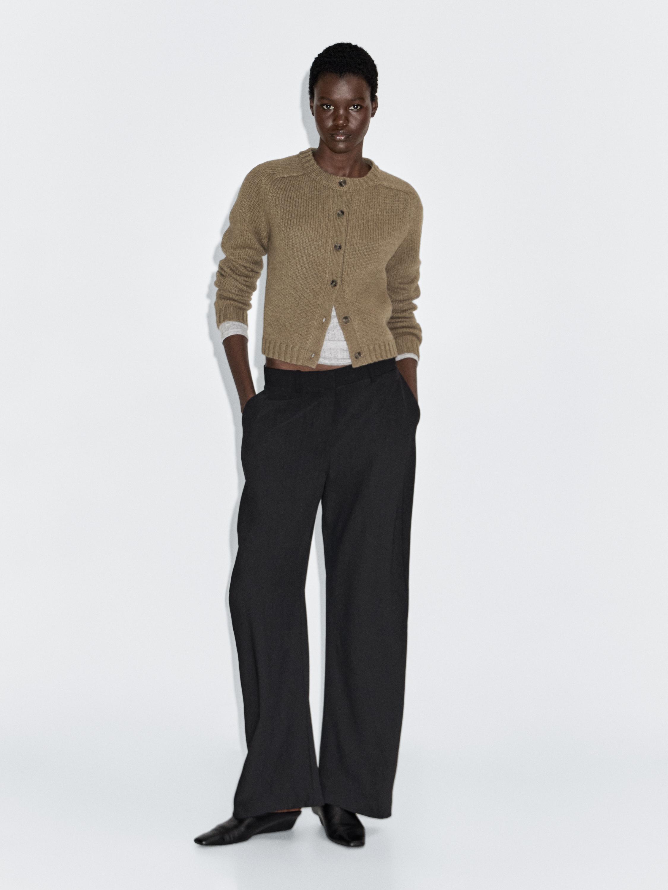 Кардиган с рукавами реглан из 100% шерсти Massimo Dutti, бледно-зеленый
Кардиган с рукавами реглан из 100% шерсти Massimo Dutti, бледно-зеленый