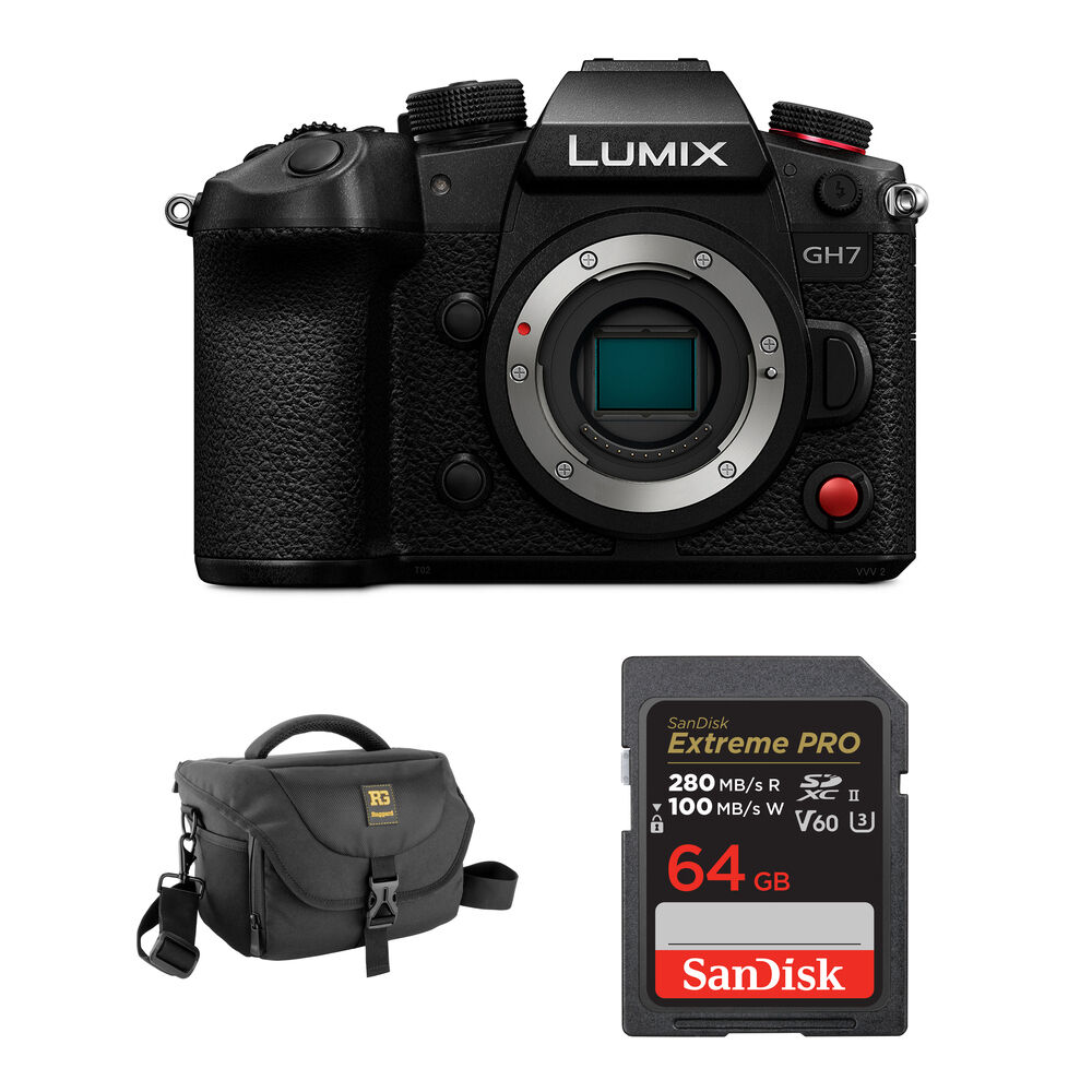 Беззеркальная камера Panasonic Lumix GH7 Mirrorless Camera with Basic Bundle (Black)
Беззеркальная камера Panasonic Lumix GH7 Mirrorless Camera with Basic Bundle (Black)