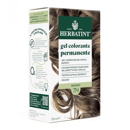 Постоянная краска для волей гель 7N Blonde 170ml
Постоянная краска для волей гель 7N Blonde 170ml