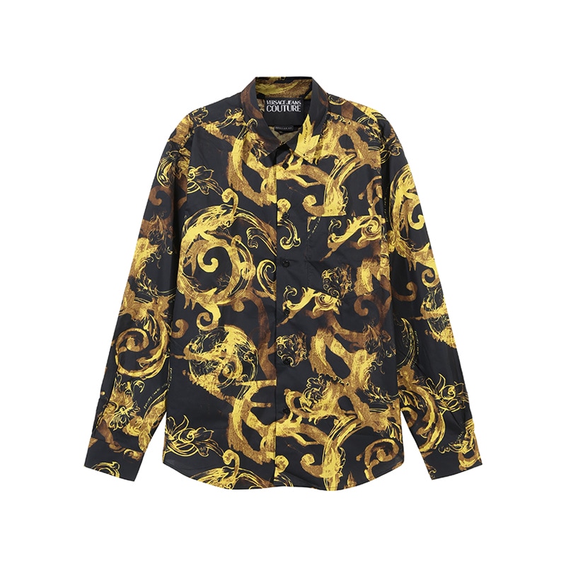 Хлопковая рубашка с принтом барокко VERSACE JEANS COUTURE, желтый
Хлопковая рубашка с принтом барокко VERSACE JEANS COUTURE, желтый