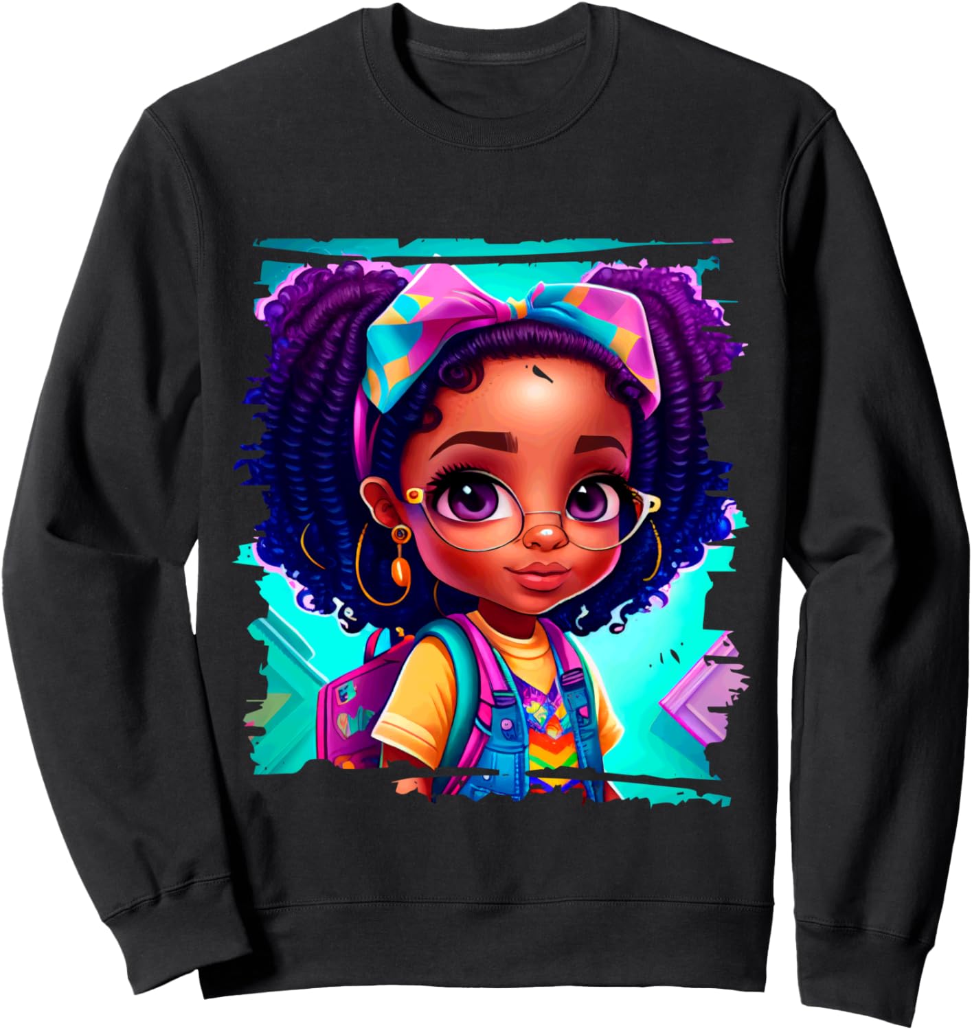 Яркая толстовка для девочки в очках с бантиком Vibrant Youthful Expression Bright Colors, черный
Яркая толстовка для девочки в очках с бантиком Vibrant Youthful Expression Bright Colors, черный