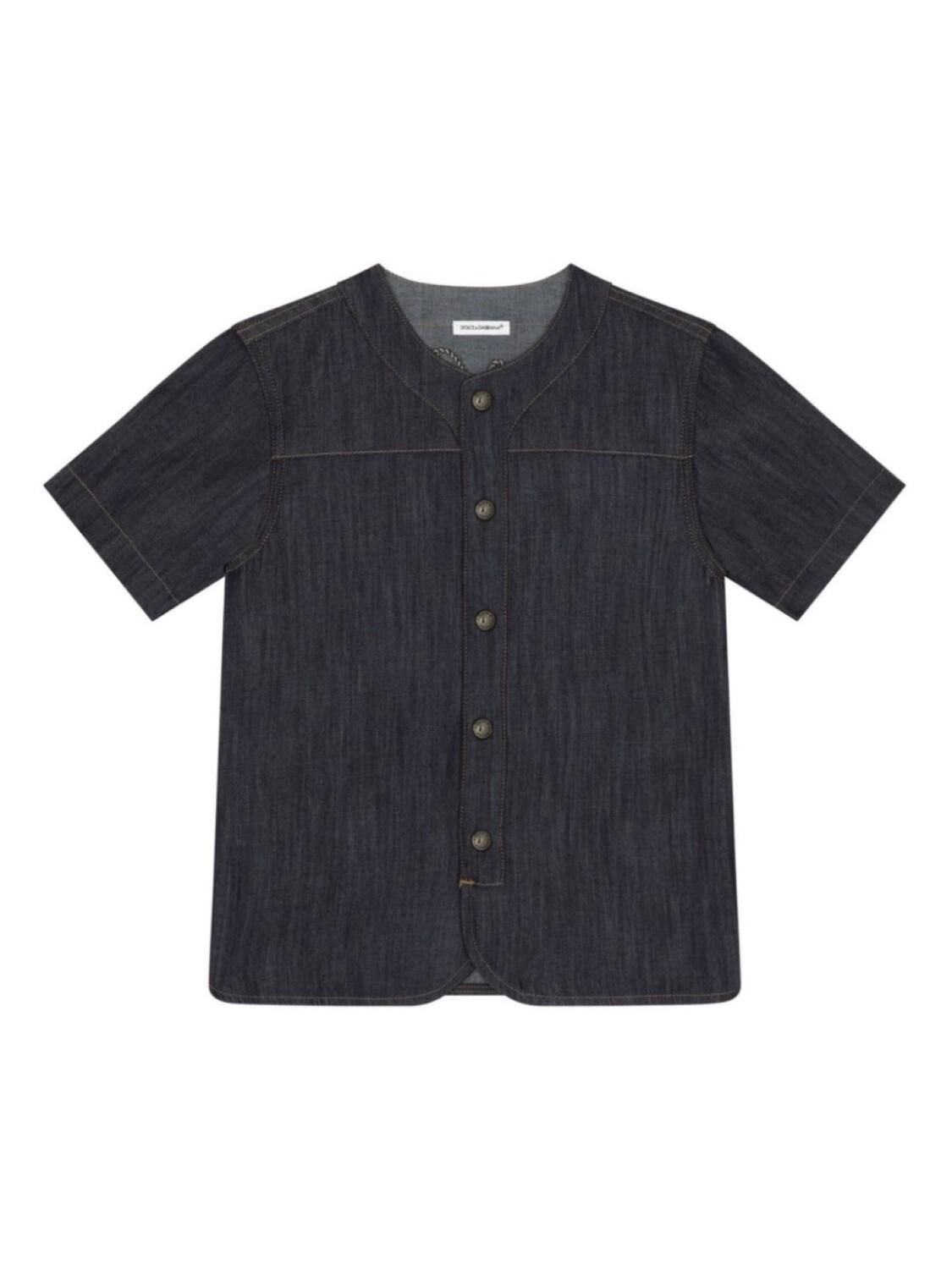 Dolce & Gabbana Kids джинсовая рубашка с вышитым логотипом, синий
Dolce & Gabbana Kids джинсовая рубашка с вышитым логотипом, синий