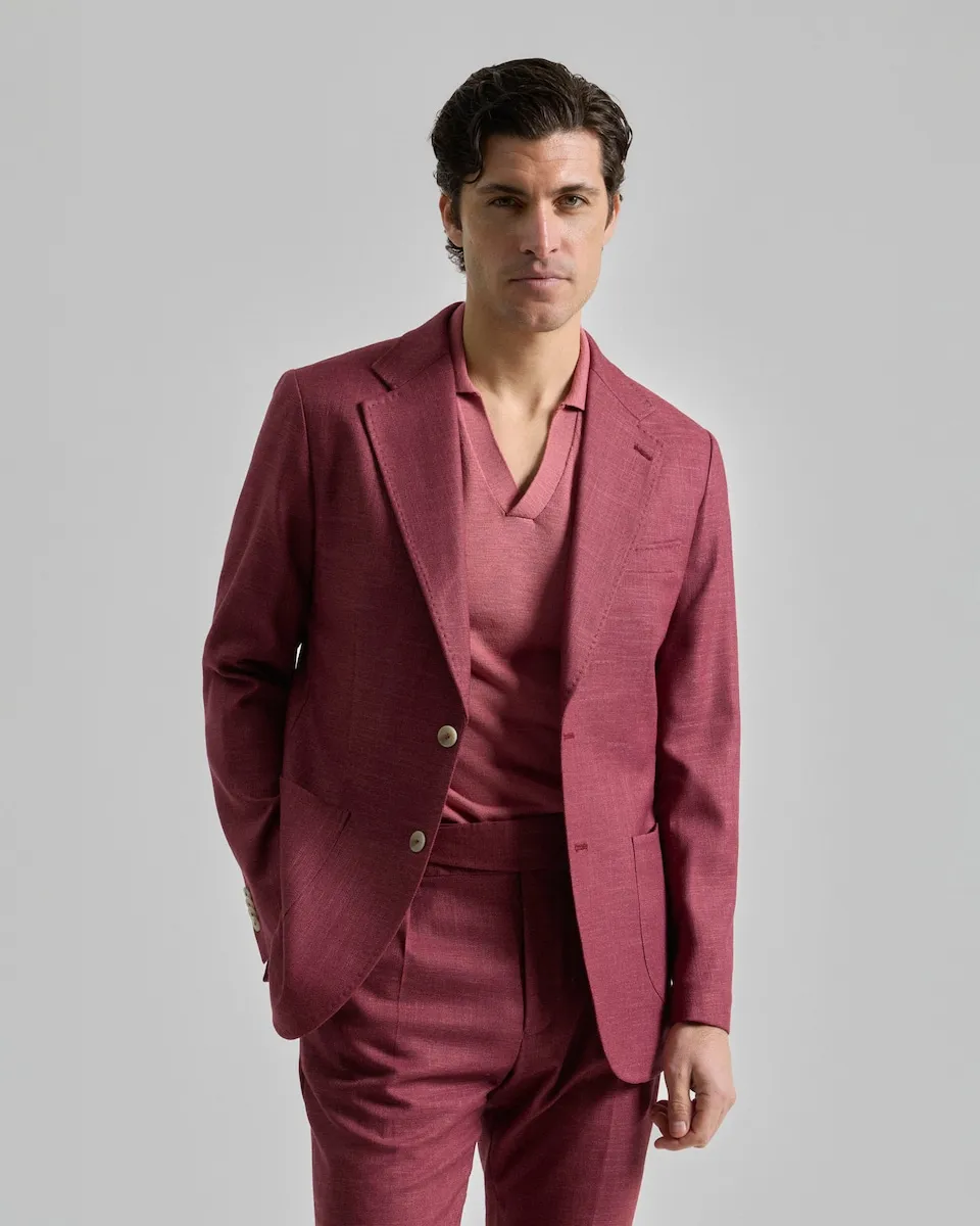 Приталенный мужской блейзер бордового цвета с эффектом льна PuroEgo, бордовый
Приталенный мужской блейзер бордового цвета с эффектом льна PuroEgo, бордовый