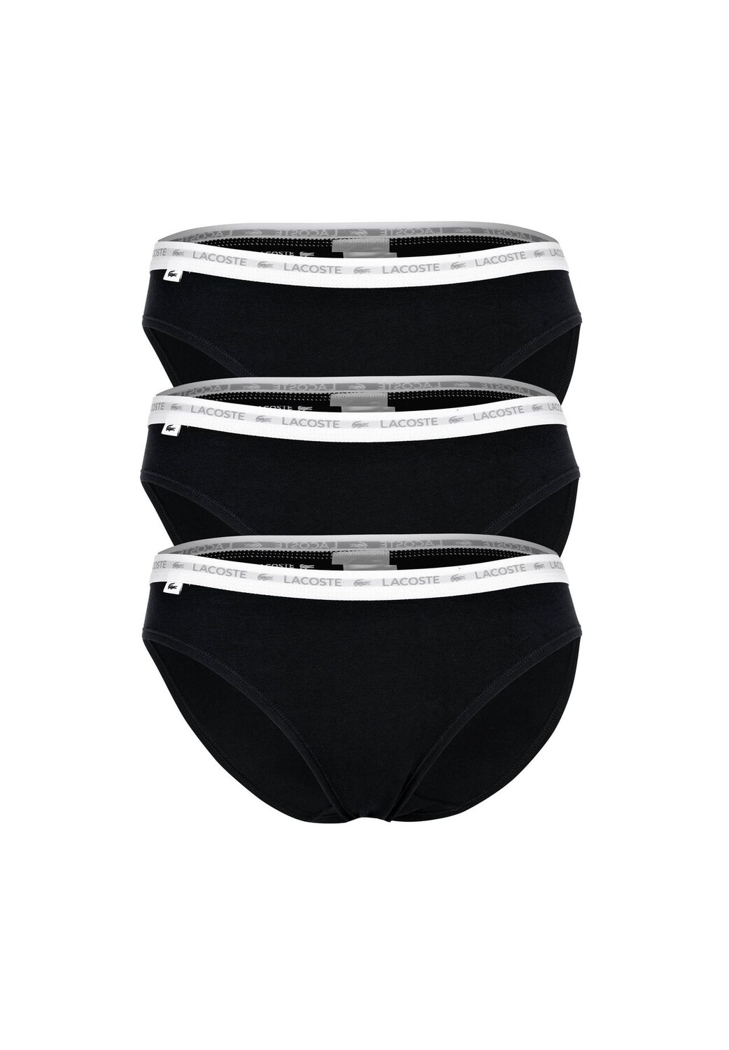 Трусы базовые, набор из 3 шт LACOSTE, черный 
Трусы базовые, набор из 3 шт LACOSTE, черный