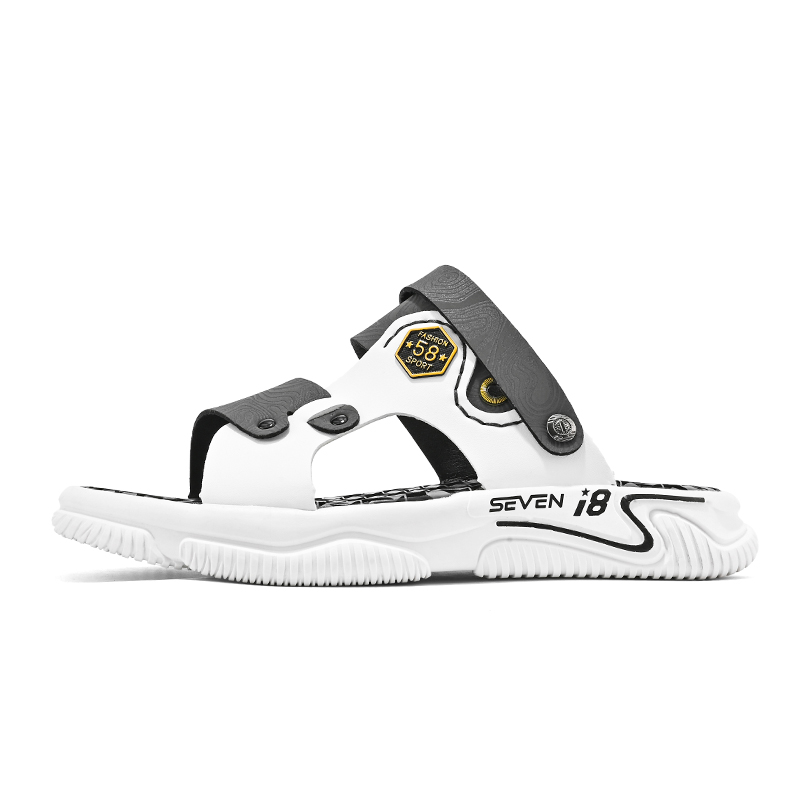 Bull charm Мужские противоскользящие шлепанцы на резиновой подошве серые, цвет Gray 
Bull charm Мужские противоскользящие шлепанцы на резиновой подошве серые, цвет Gray