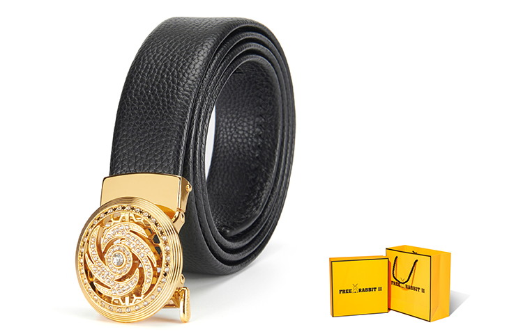FREE RABBITⅡ Мужской кожаный ремень из коровьей кожи шириной 3.5 см, Turn the good luck gold + active yellow gift box
FREE RABBITⅡ Мужской кожаный ремень из коровьей кожи шириной 3.5 см, Turn the good luck gold + active yellow gift box