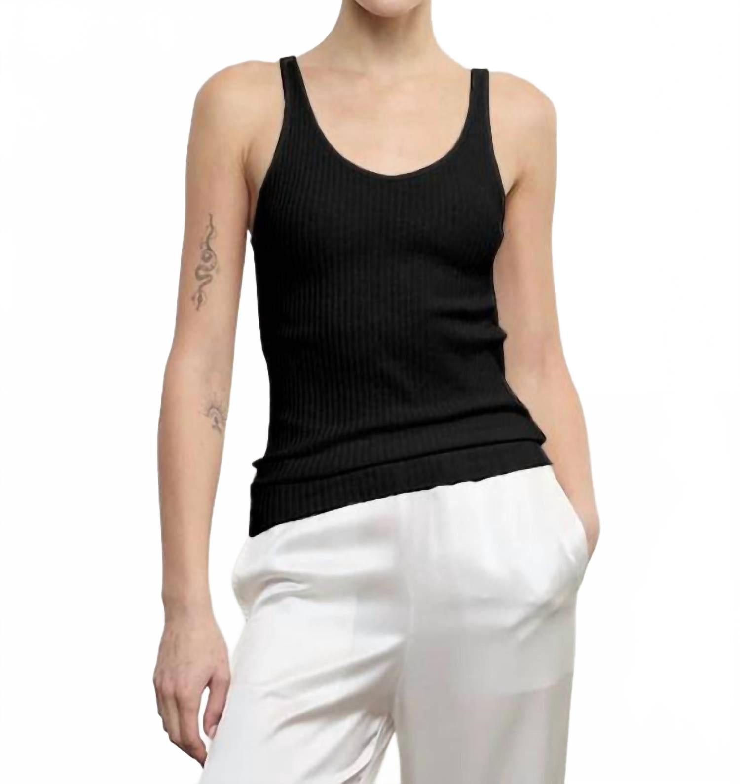 Военная майка-риб Enza Costa, черный
Военная майка-риб Enza Costa, черный