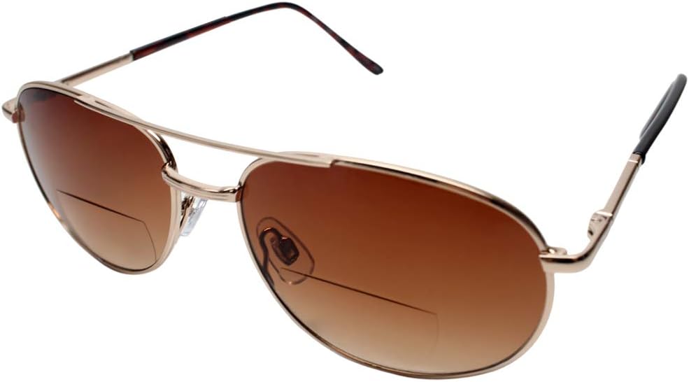 Солнцезащитные очки Calabria 1110SB Metal Pilot BiFocal для чтения, модные, бифокальные, для мужчин и женщин. Стильные солнцезащитные очки с бифокальными линзами, Brown
Солнцезащитные очки Calabria 1110SB Metal Pilot BiFocal для чтения, модные, бифокальные, для мужчин и женщин. Стильные солнцезащитные очки с бифокальными линзами, Brown