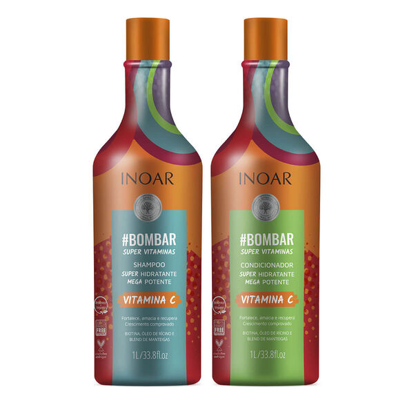 Набор для восстанавливающего ухода за волосами: шампунь, 1000 мл + кондиционер, 1000 мл Inoar Bombar
Набор для восстанавливающего ухода за волосами: шампунь, 1000 мл + кондиционер, 1000 мл Inoar Bombar